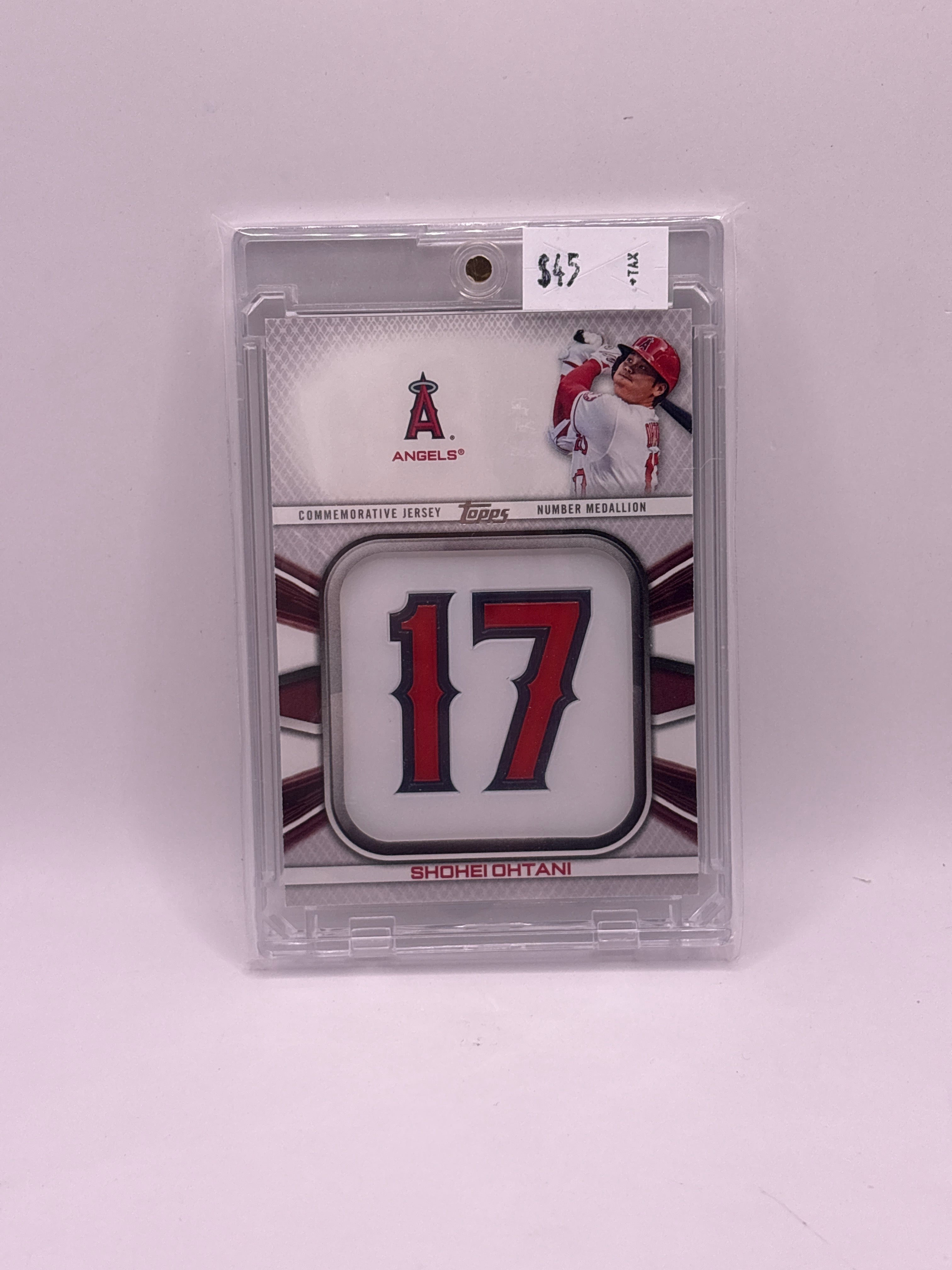 2022 Topps Series 1 Jersey Number Medallion Commemorative Relics Shohei Ohtani #JNM-SO