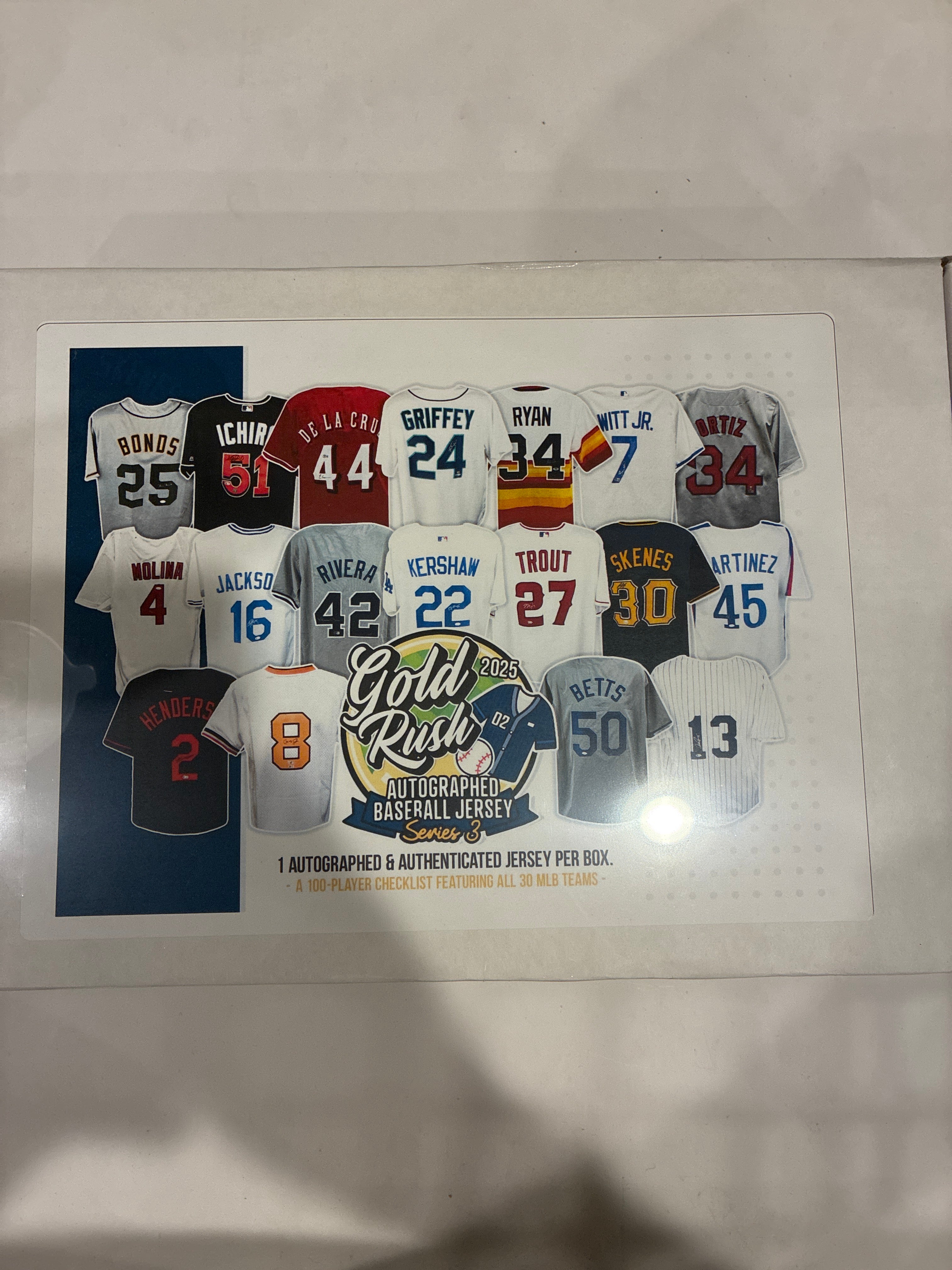 2025 Gold Rush Series 3 Mystery Autographed Jersey
