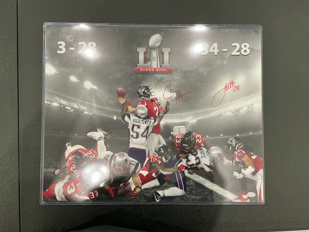 Dante Hightower +james white autograph picture 16x20
