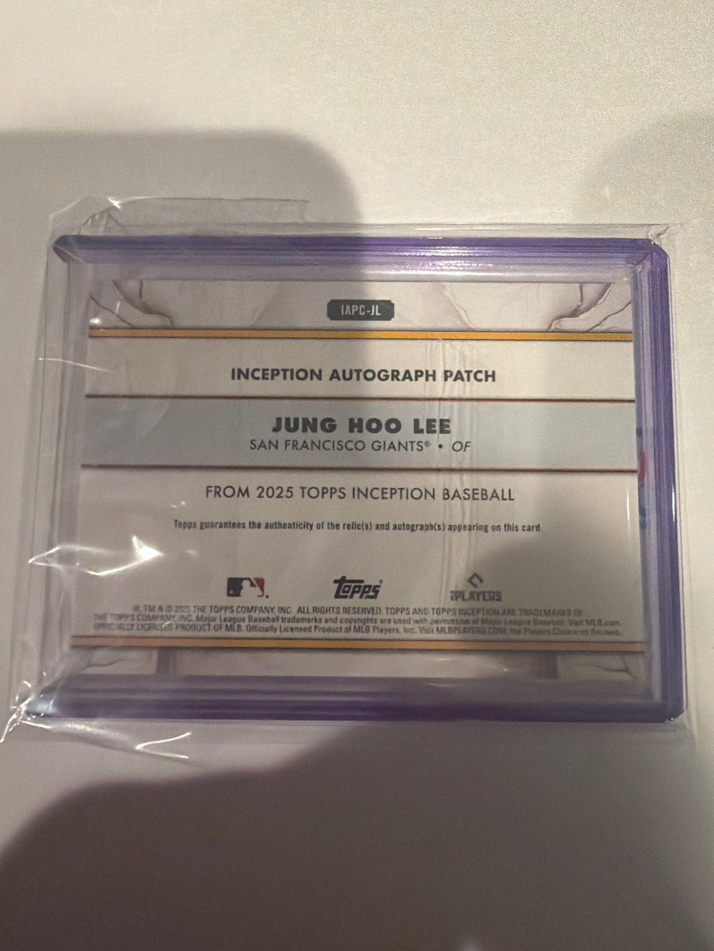 2025 Inception Auto Patch Jung Hoo Lee 13/80