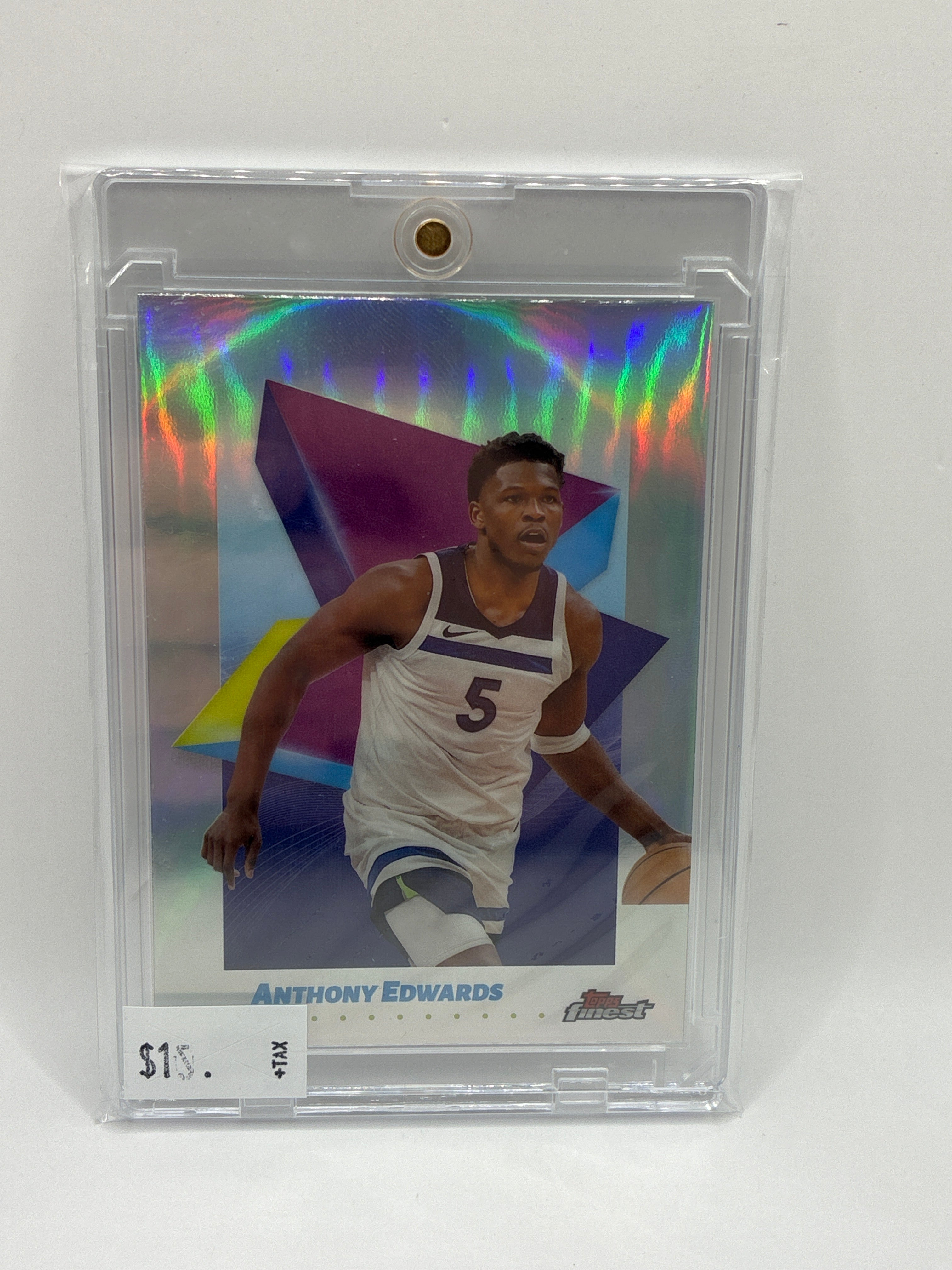 2025 Topps Finest Anthony Edwards Refractor Silver
