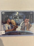 2026 Panini FIFA World Cup Lionel Messi, Diego Maradona the Legend Dual Booklet