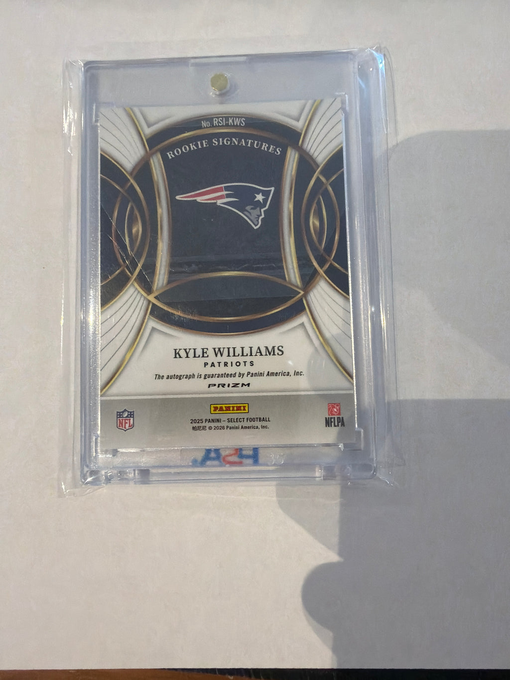 2025 Prizm Kyle Williams auto