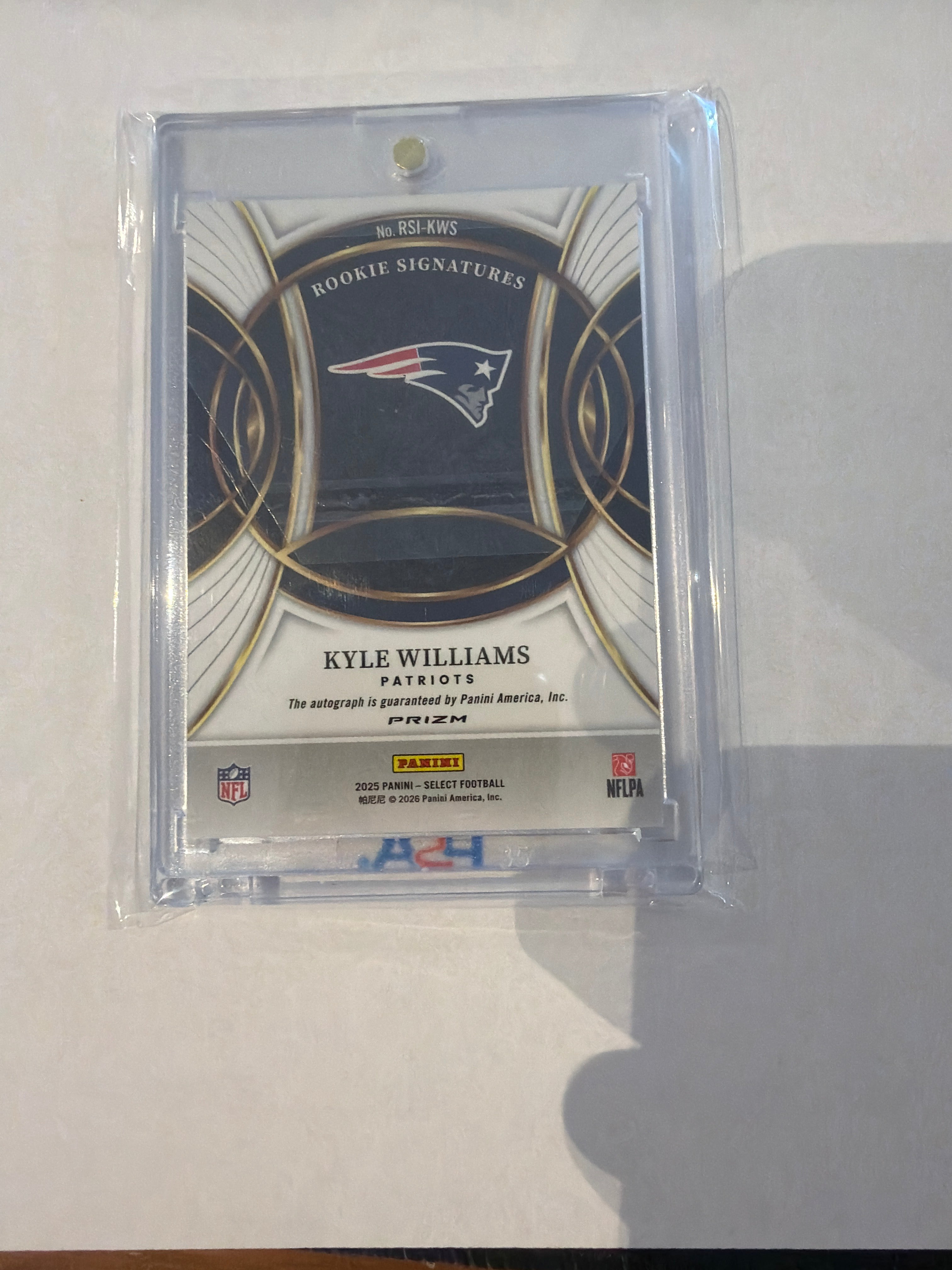 2025 Prizm Kyle Williams auto