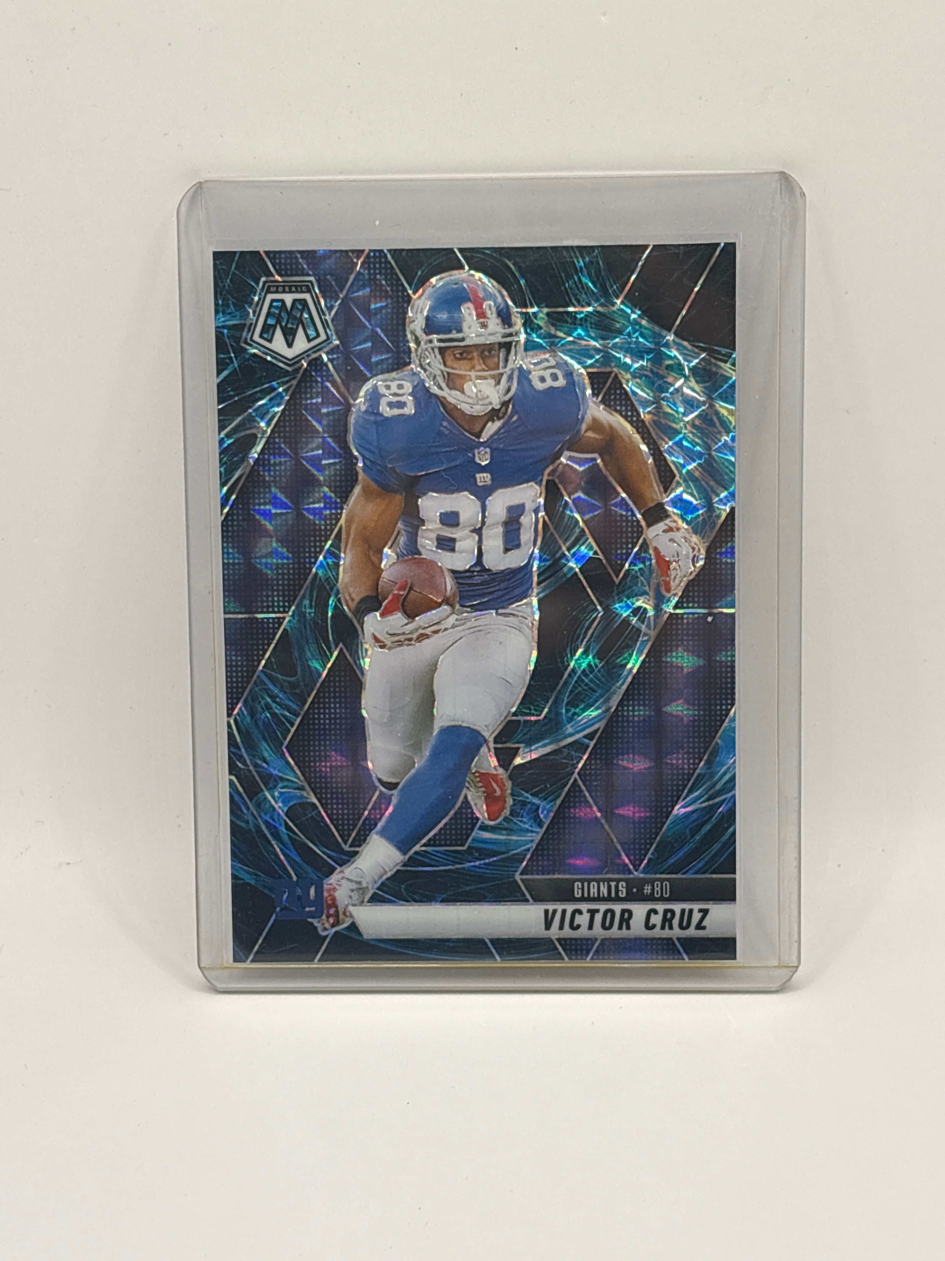 2025 Panini Mosaic #123 Victor Cruz Genesis SSP Case Hit NY Giants