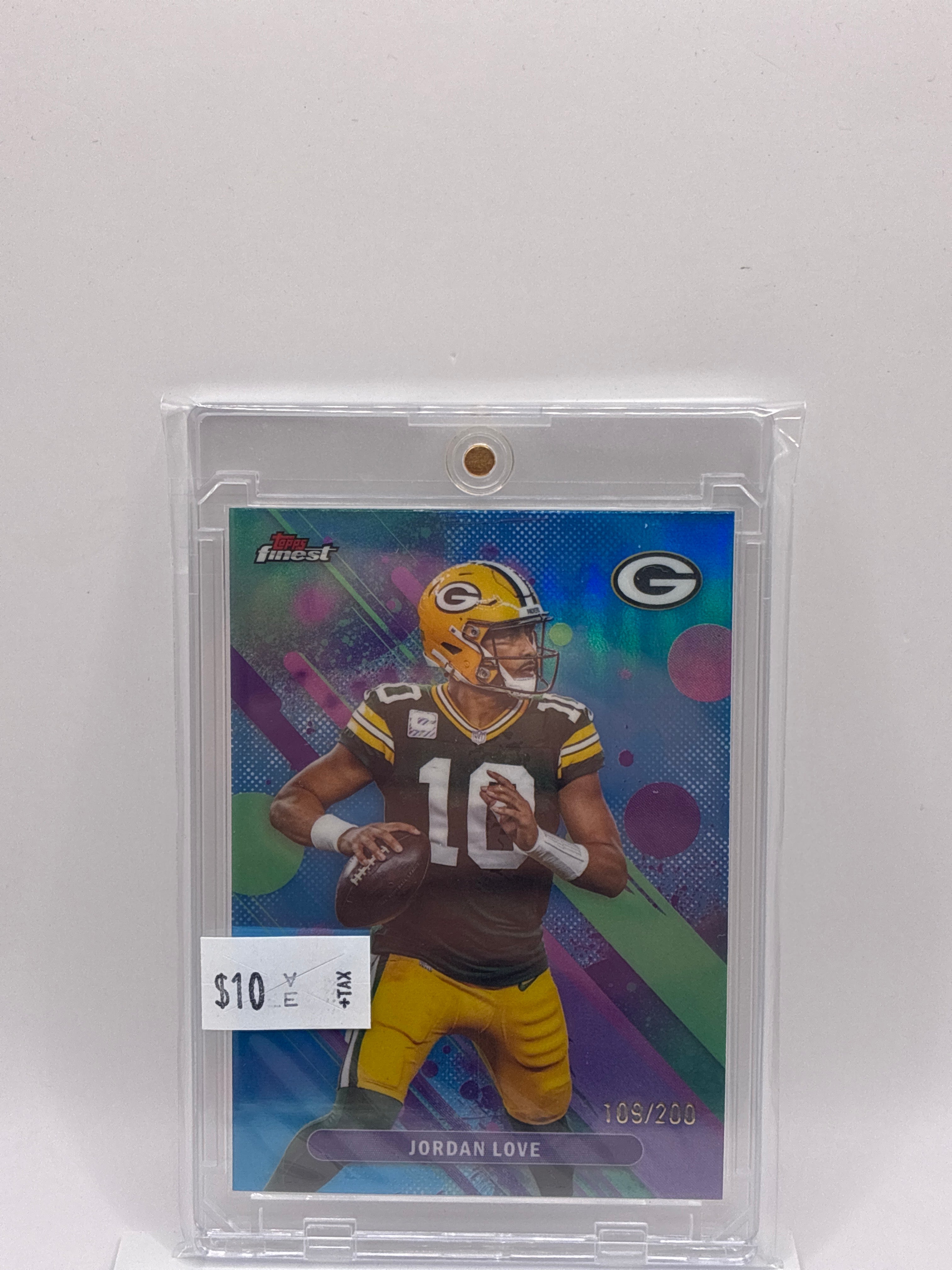 2025 Topps Finest Jordan Love Aqua 109/200