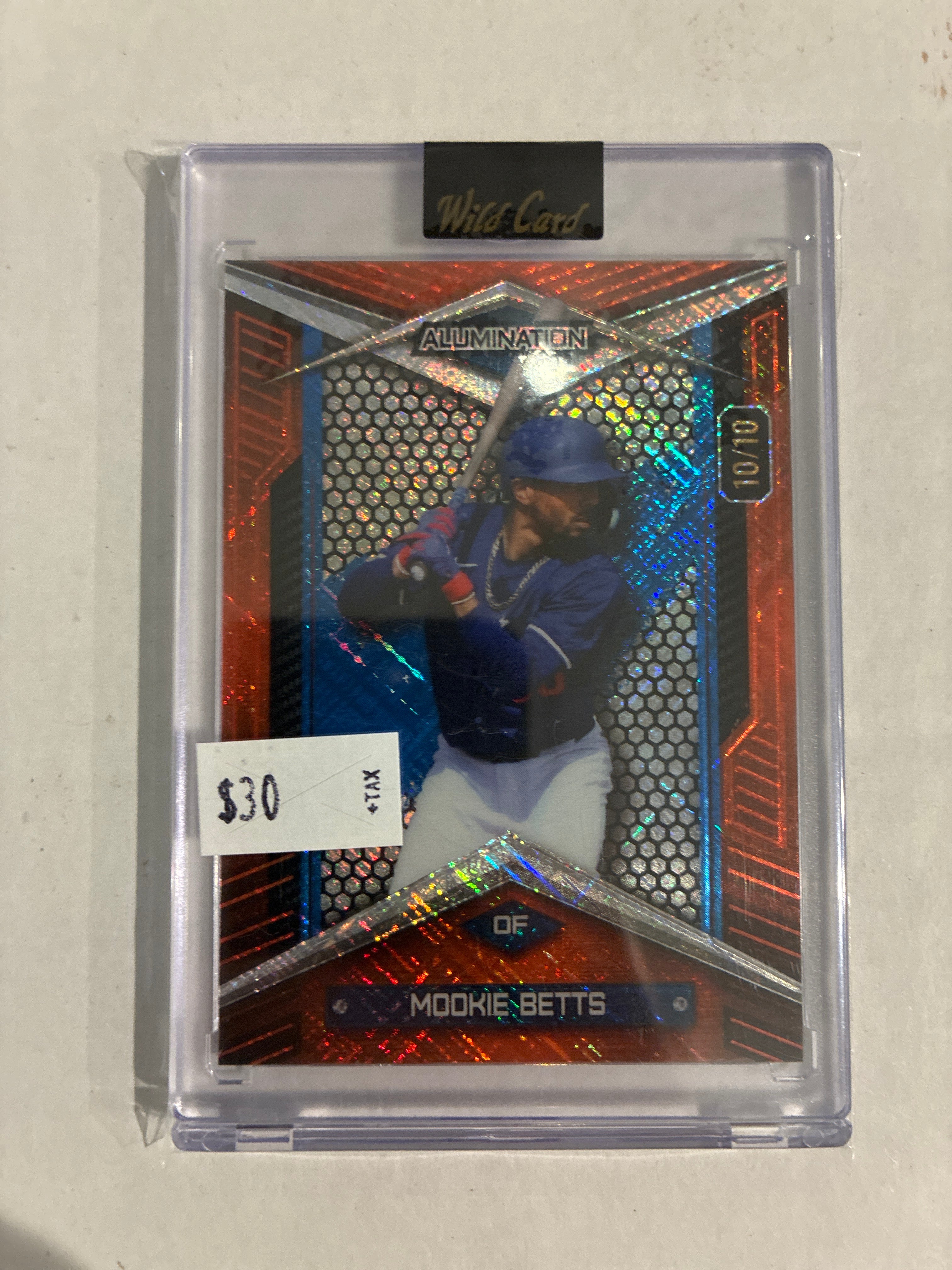 2024 Wild Card Alumination Mookie Betts Orange Refractor 10/10