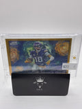2025 Topps Chrome Cosmic Justin Jefferson Stars in the Night Refractor Gold 03/50