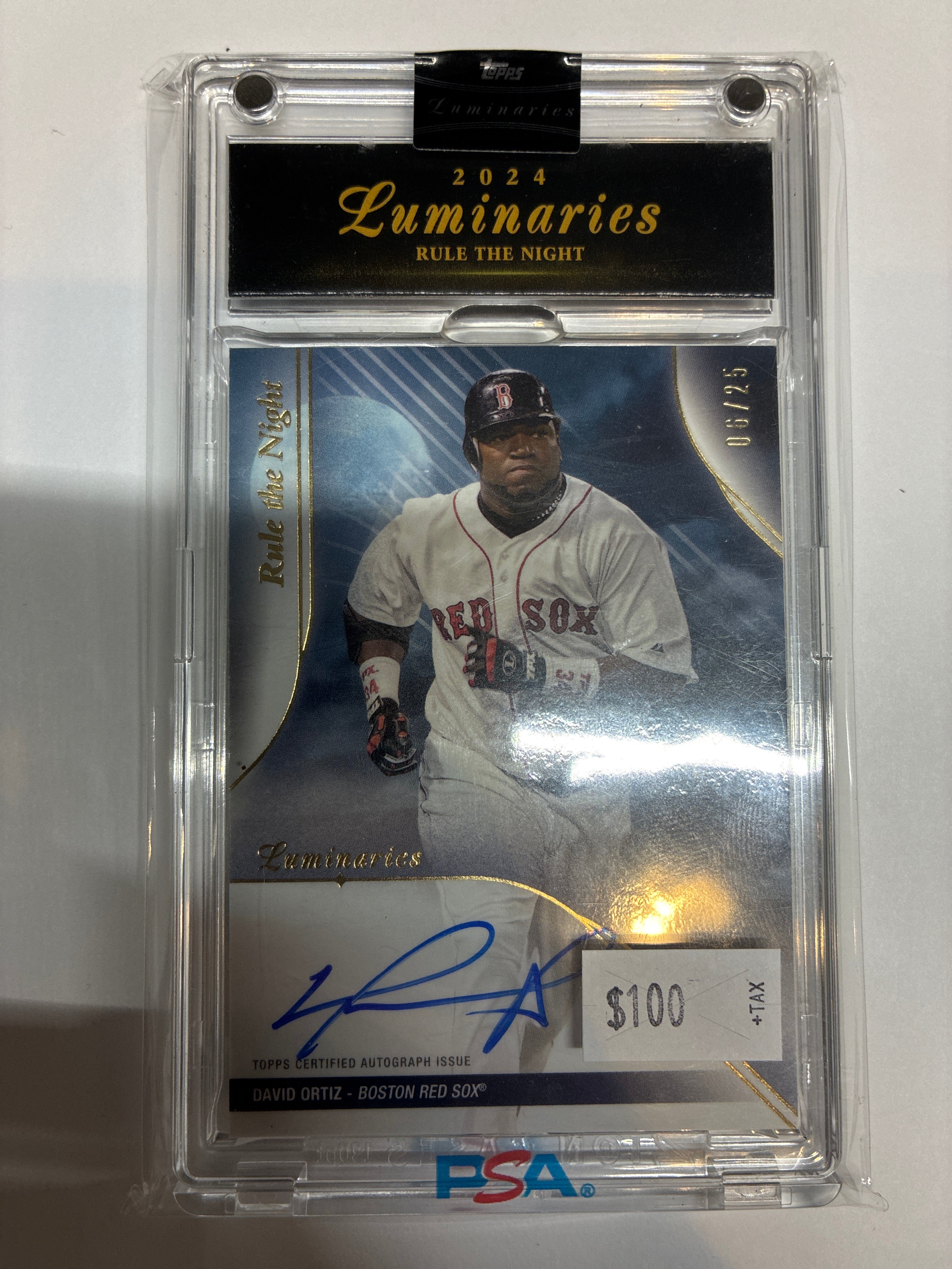 2024 Topps Luminance David Ortiz Rule the Night Auto 06/25