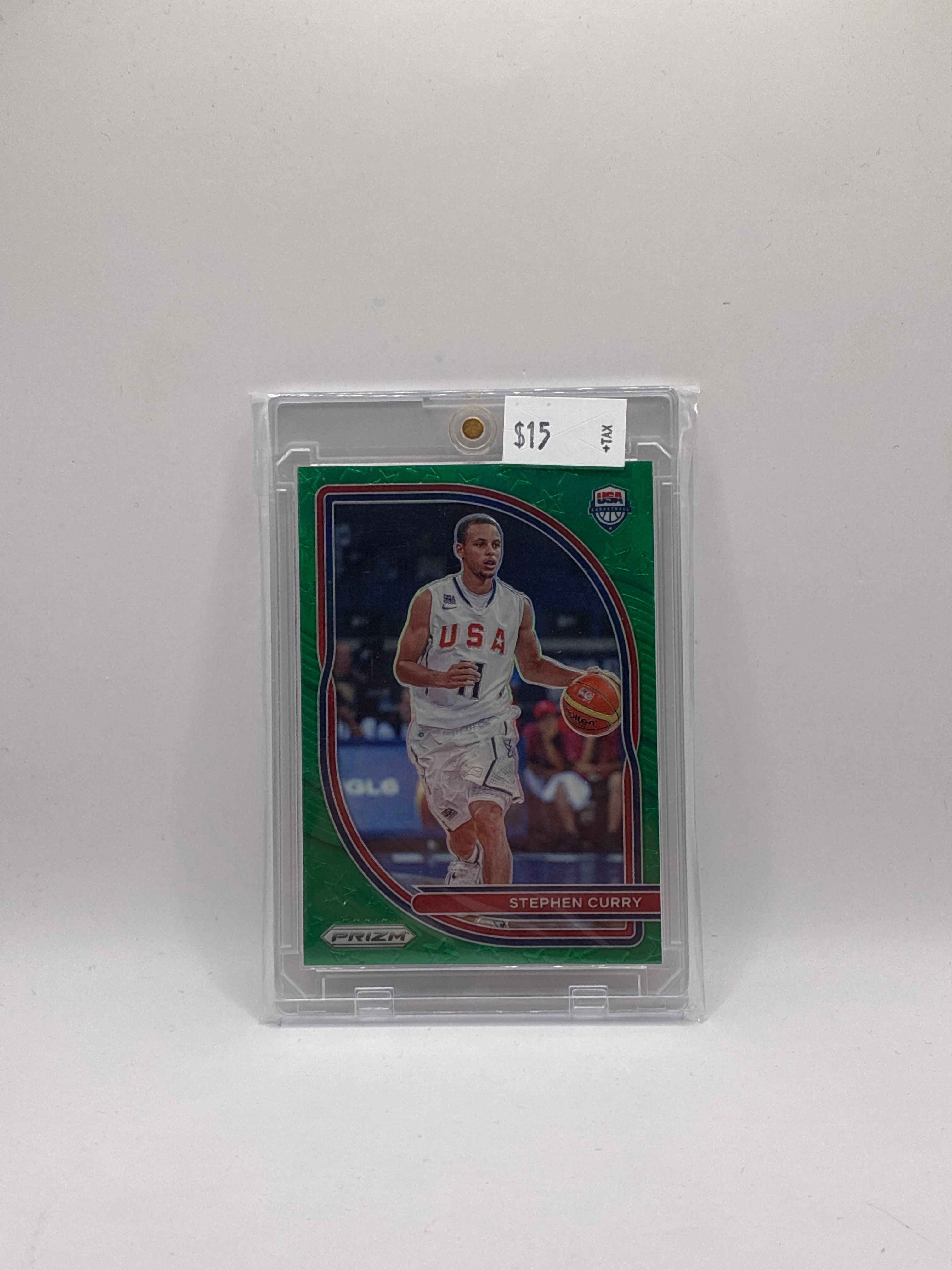 2020-21 Panini Prizm Basketball Stephen Curry #10 Green Prizm