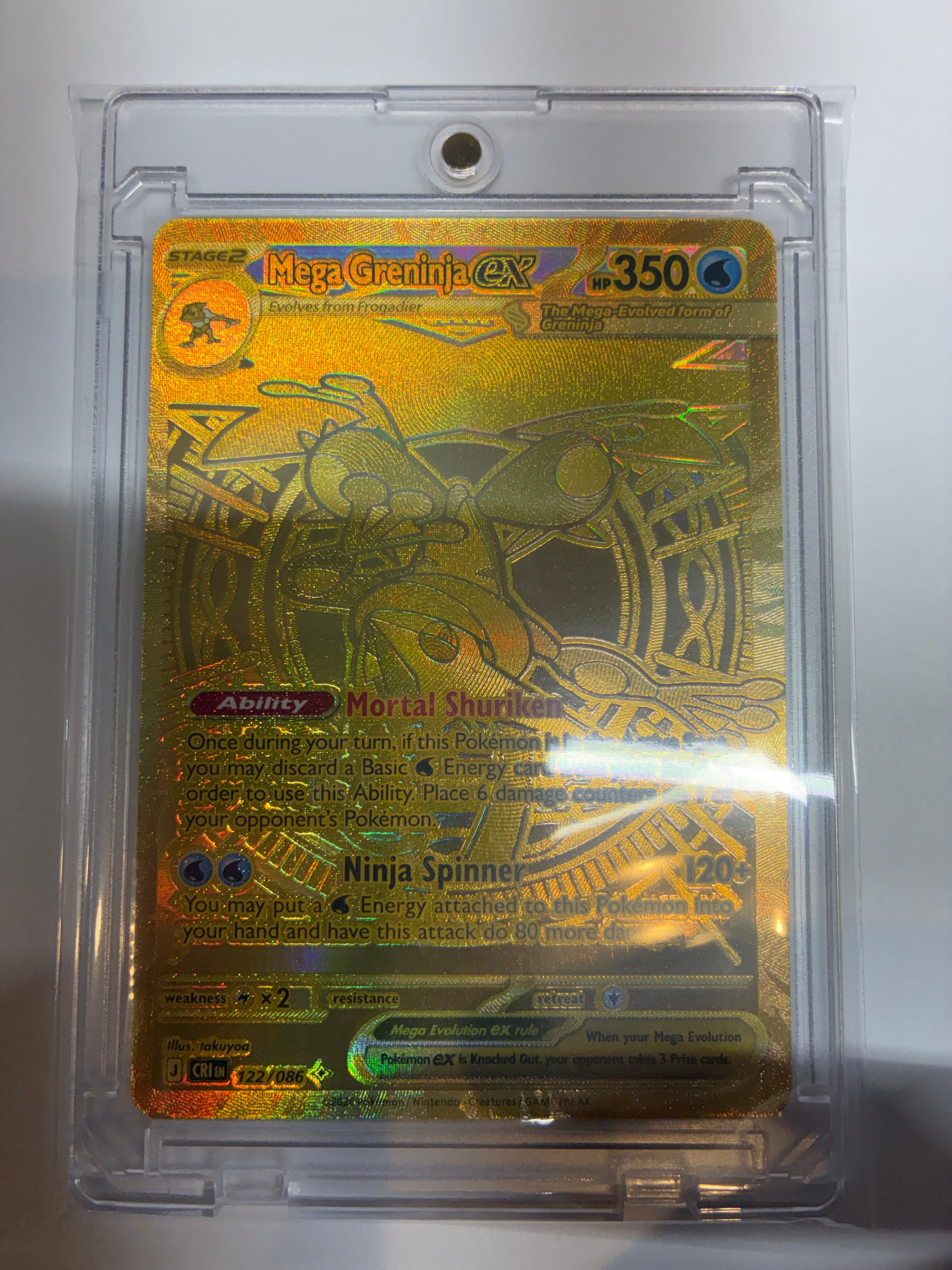 Mega Greeninja ex 122/086 Me04: Chaos Rising Holo