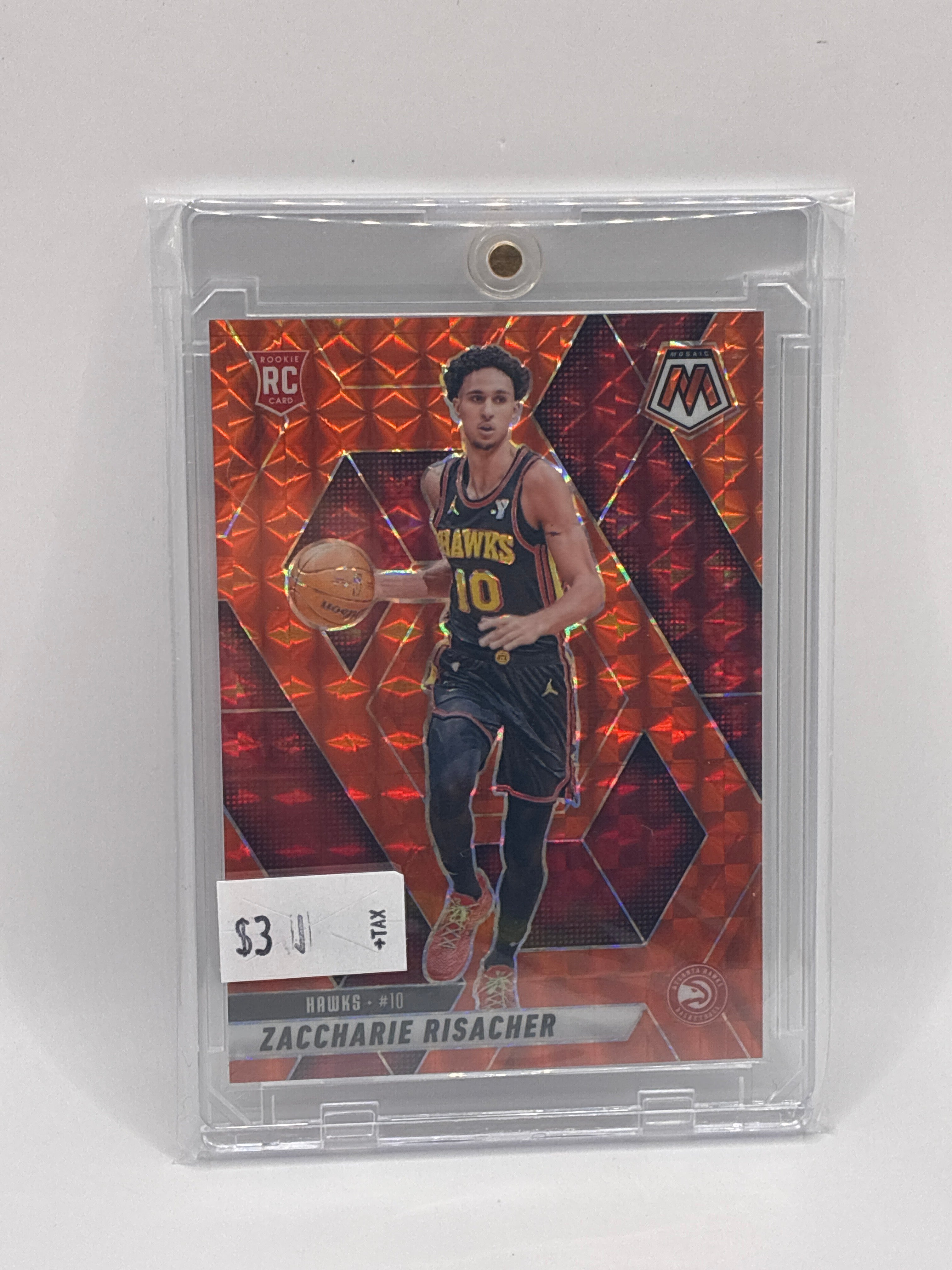 2025 Panini Mosaic Zaccharie Risacher Orange 036/249