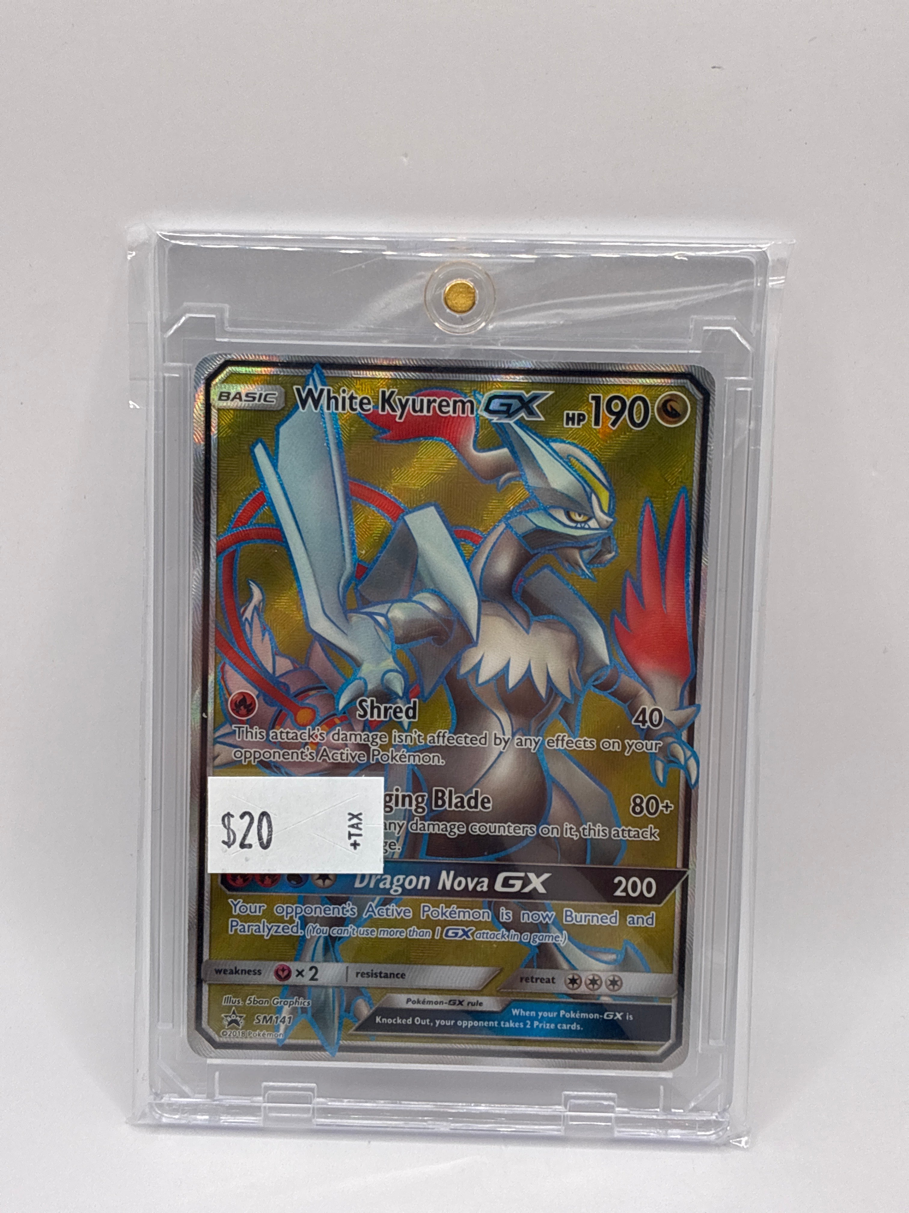 White Kyurem GX SM141 Sm Holo