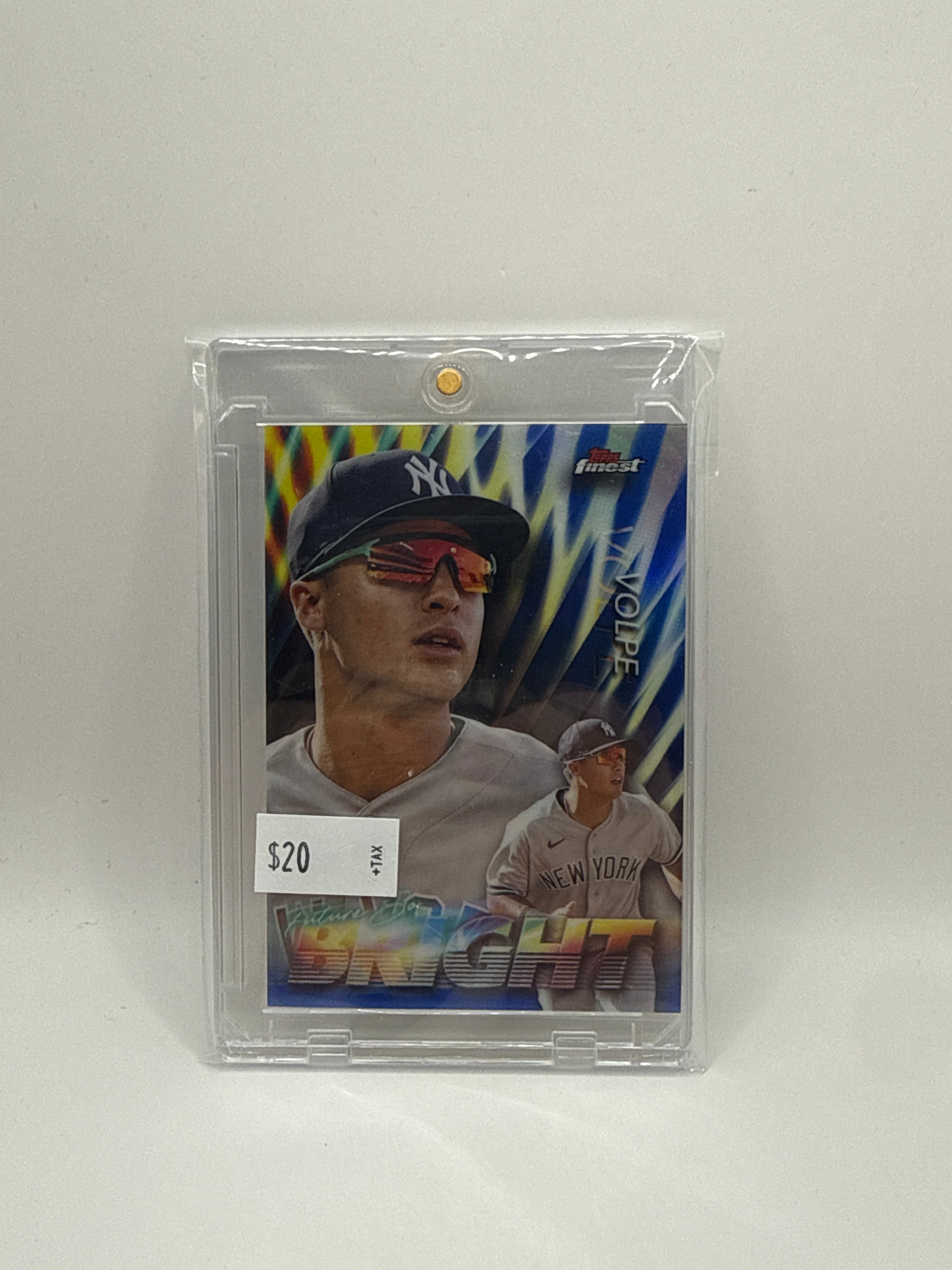 2024 Topps Finest Anthony Volpe Future so bright blue 49/99