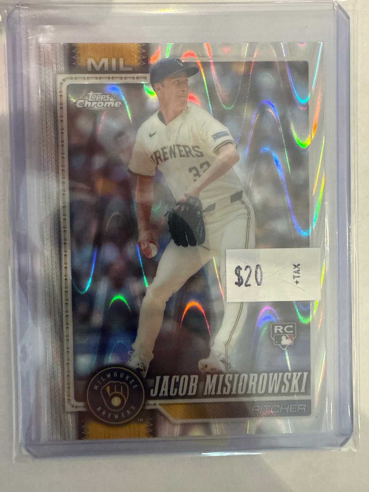 2026 Topps chrome Jacob Misio lava