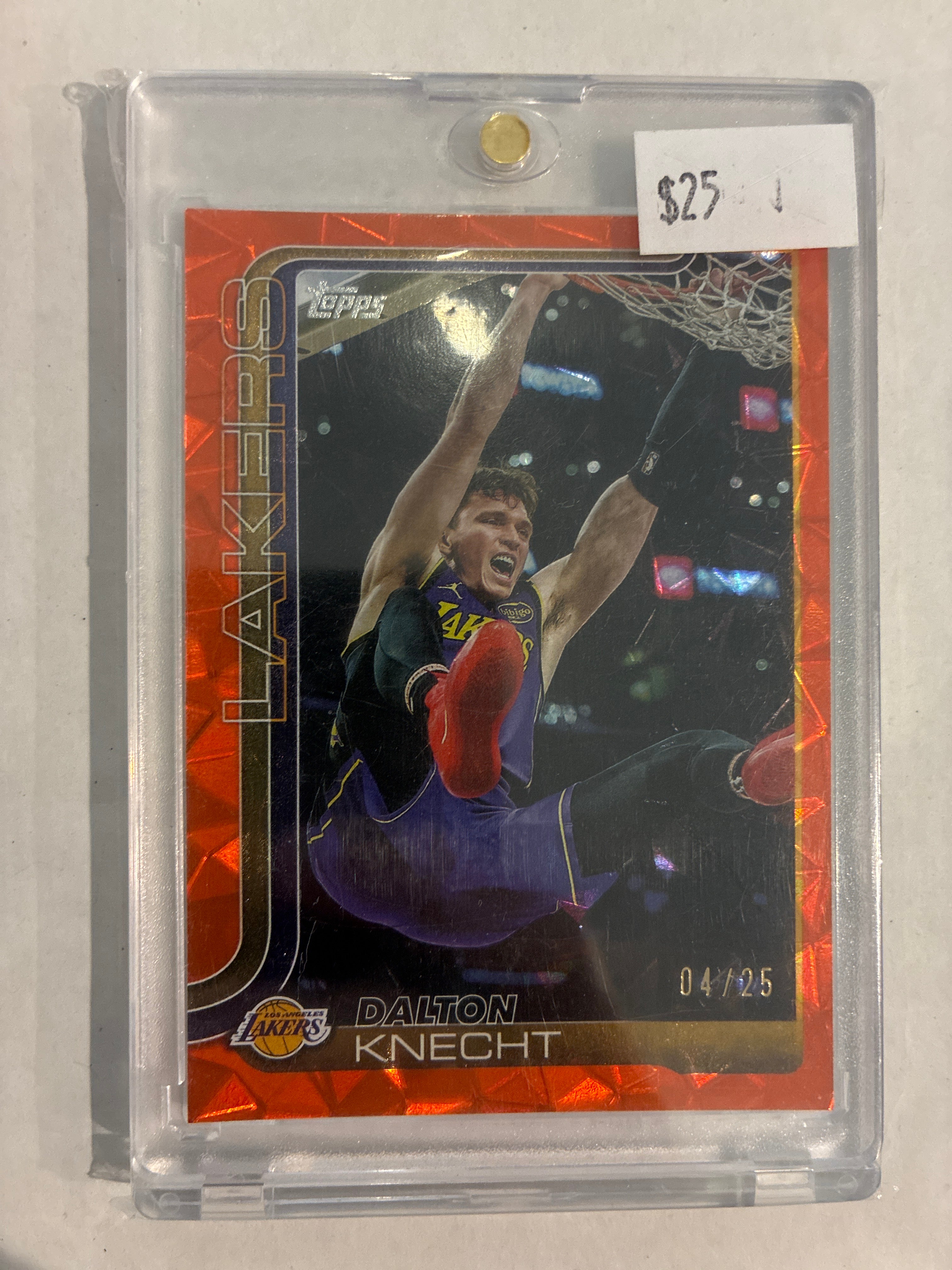 2025 Topps Dalton Knecht #153 Orange Geometric 04/25