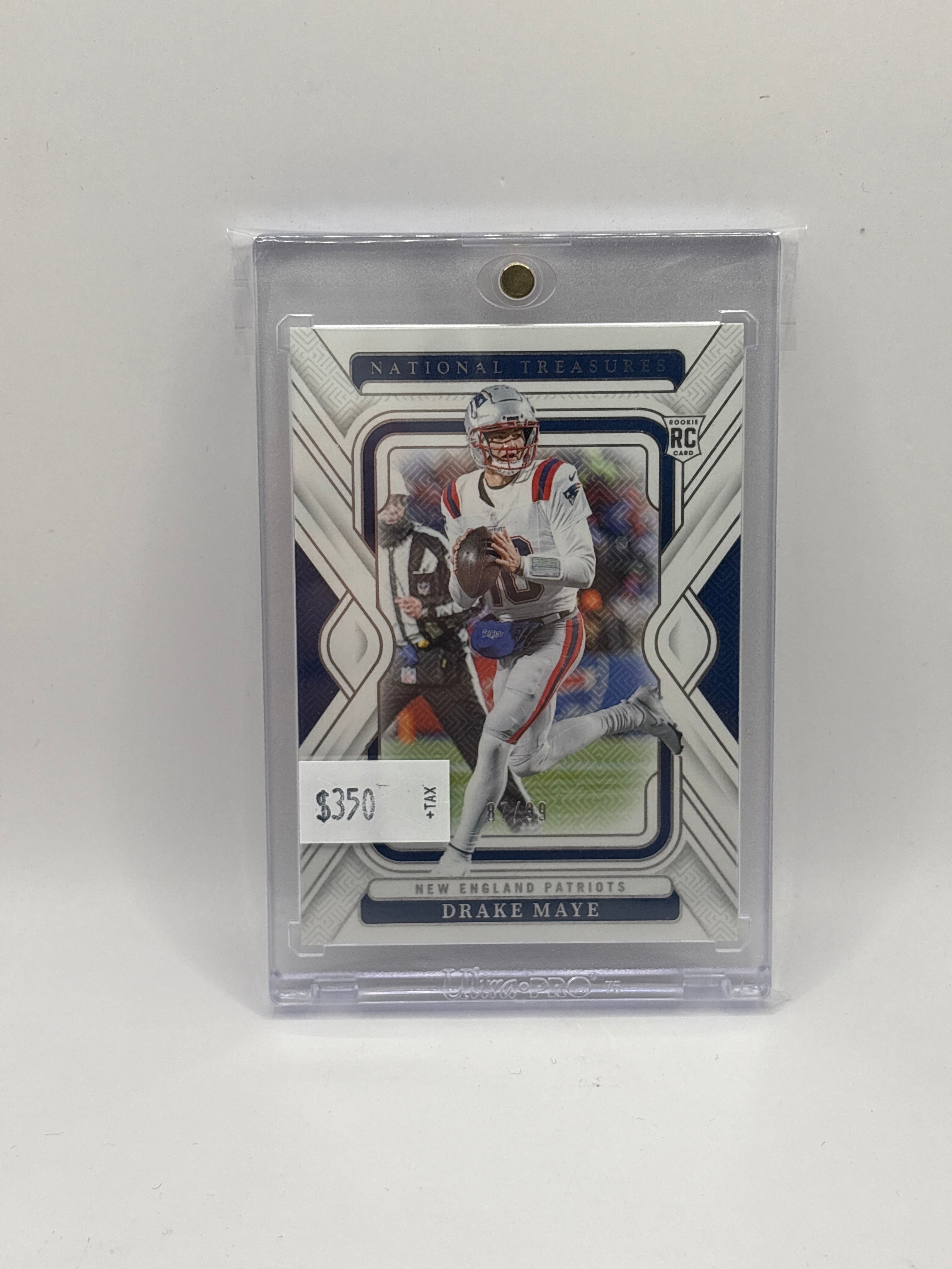 2024 Panini National Treasures Drake Maye #68 Silver 87/99