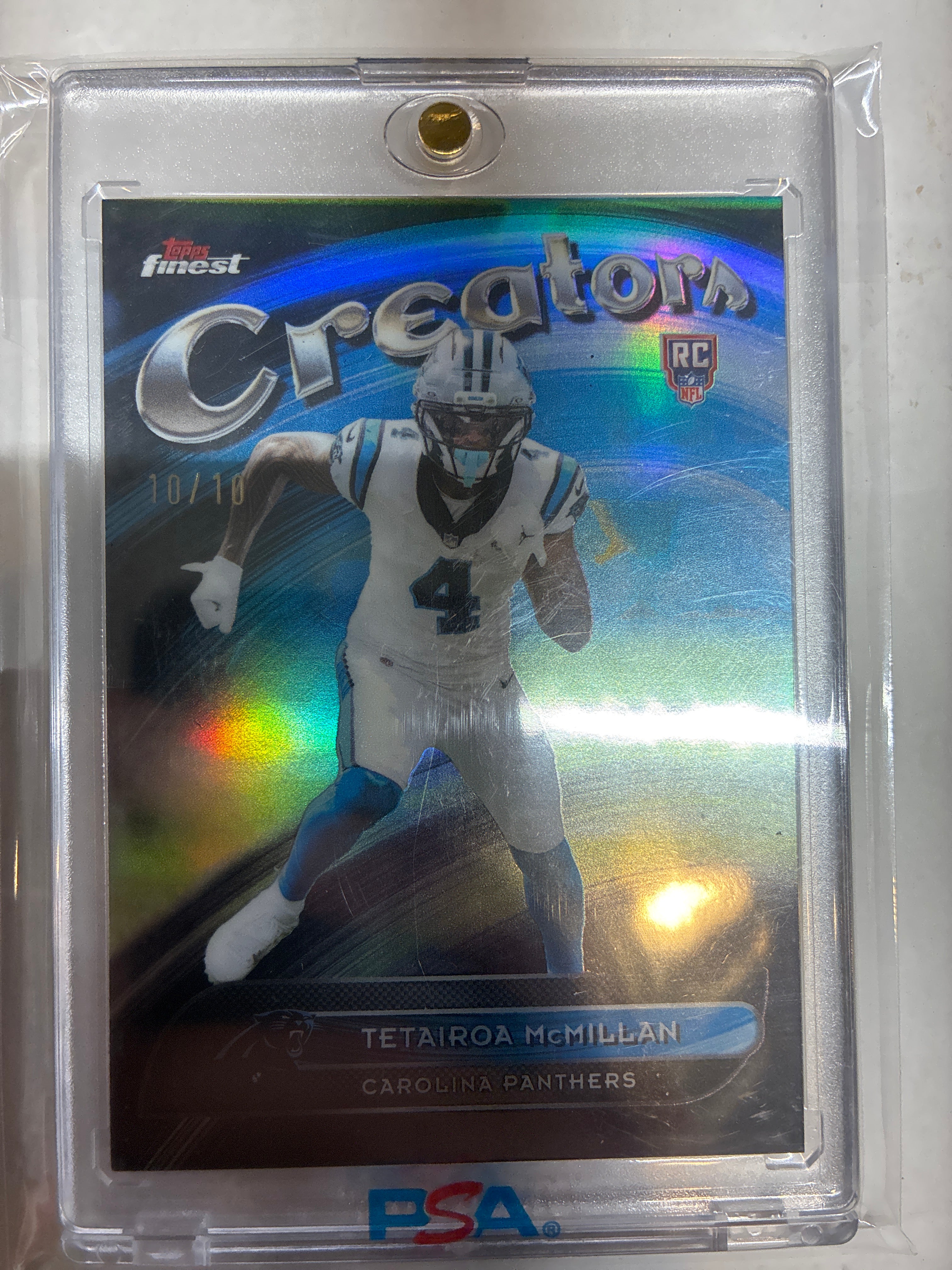 2025 Topps Finest Creators Tetairoa McMillan #CR-5 Black Refractor 10/10