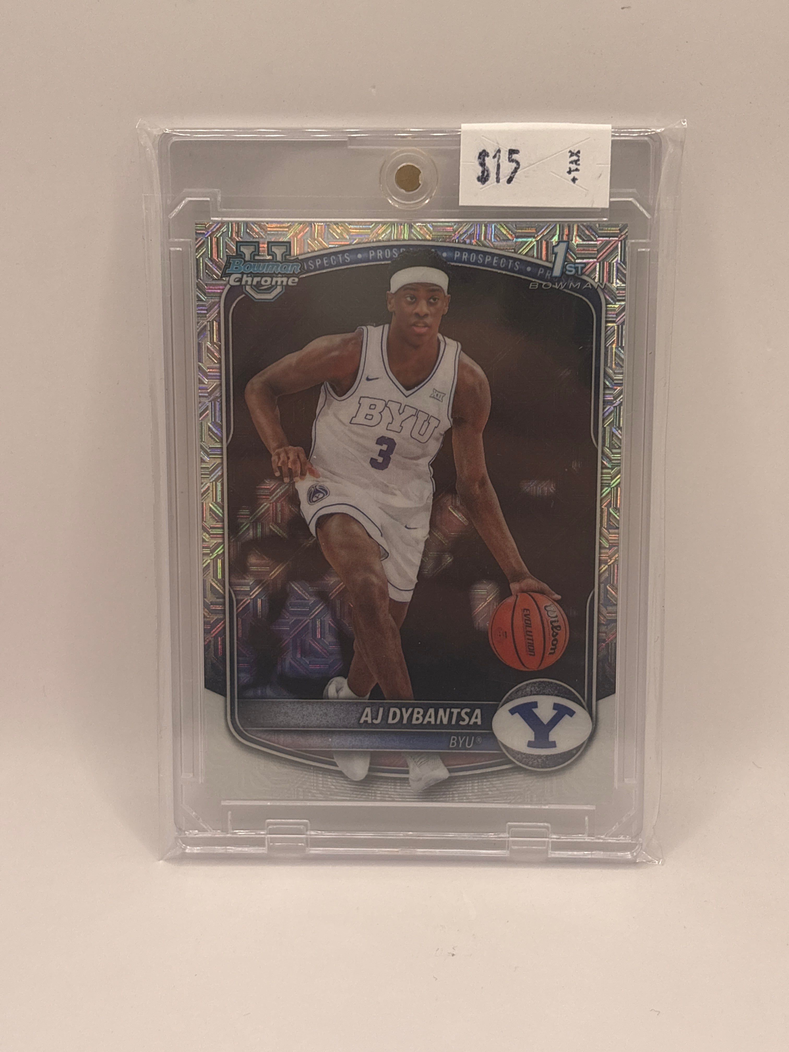 2025 Topps Bowman U Chrome AJ Dybantsa #BCP-1 1st Bowman Silver Mojo Refractor