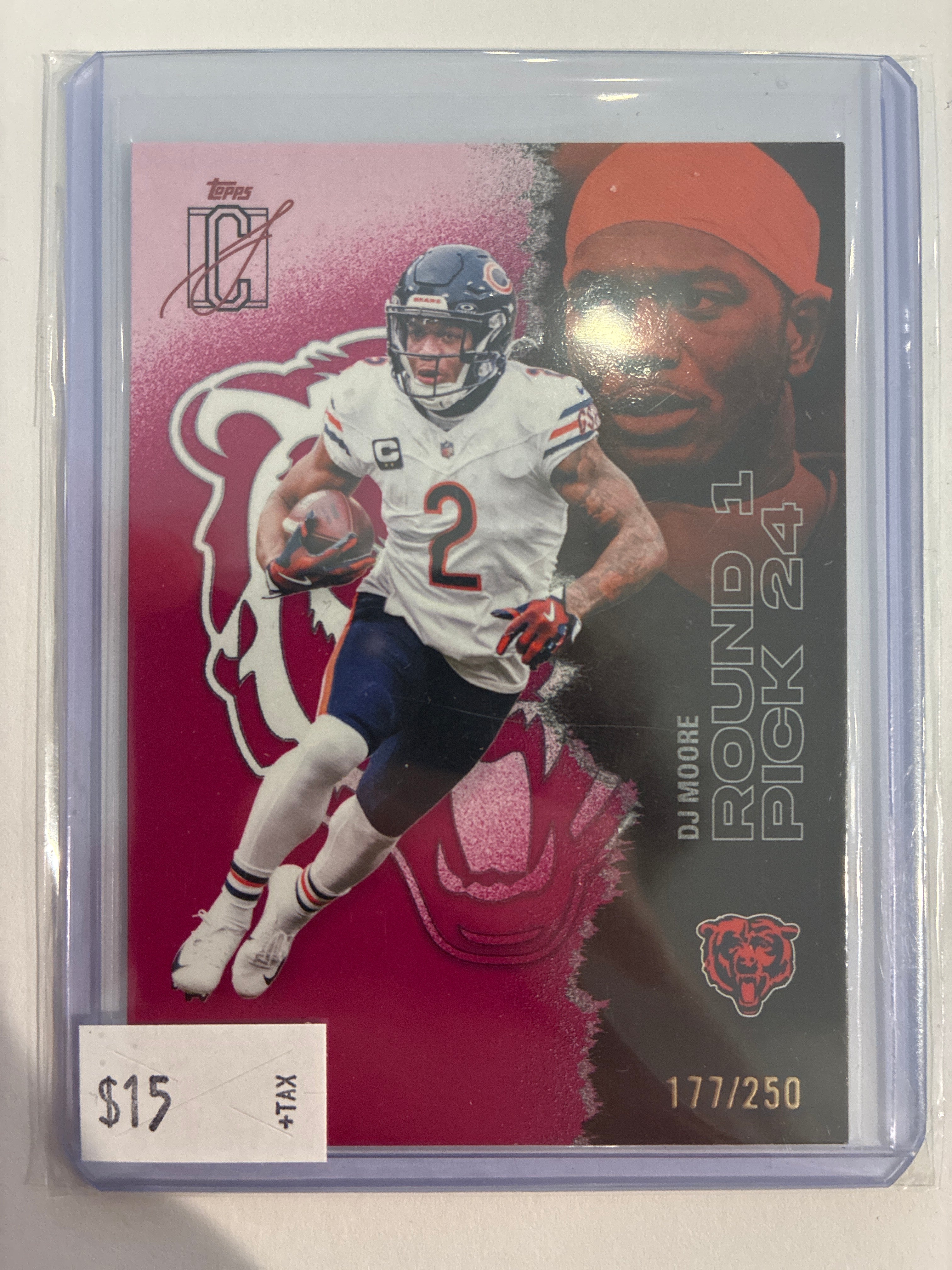 2025 Topps Signature Class DJ Moore 177/250 Orange #67