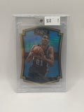 2015-16 Panini Select Premier Level Die-Cut Tim Duncan #110 Blue Prizm 001/199