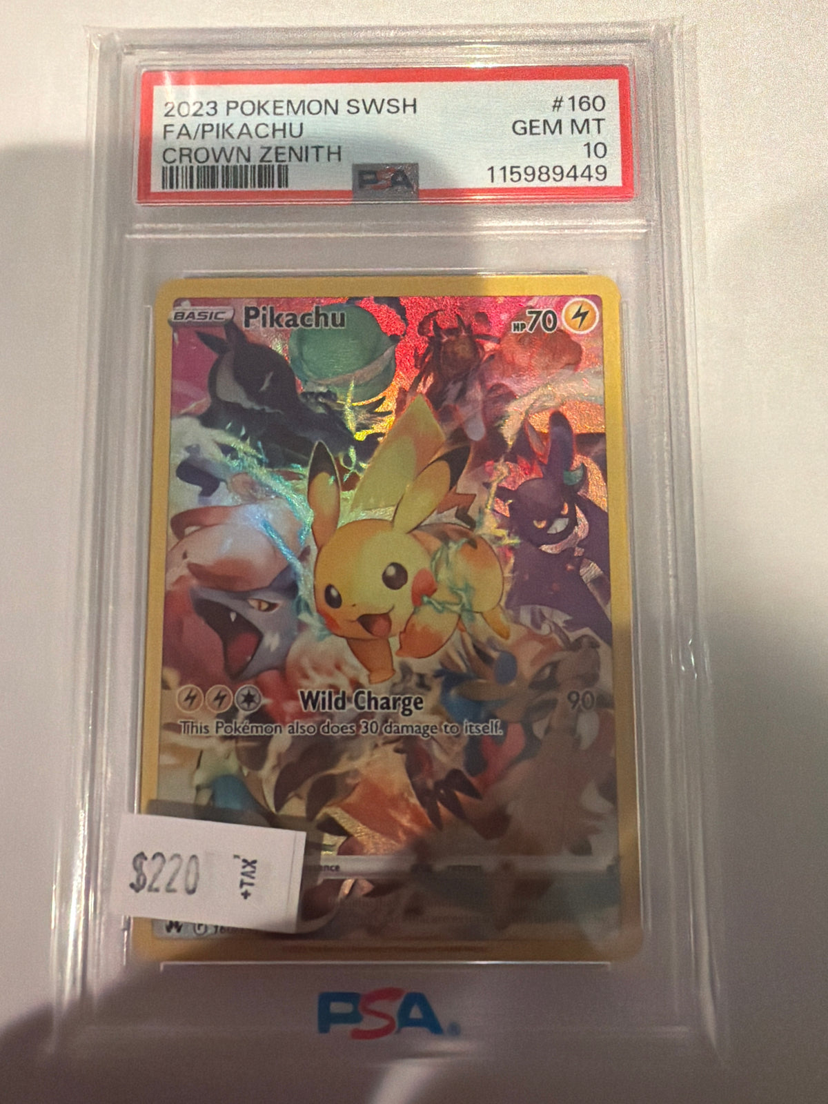 Pikachu 160/159 PSA10