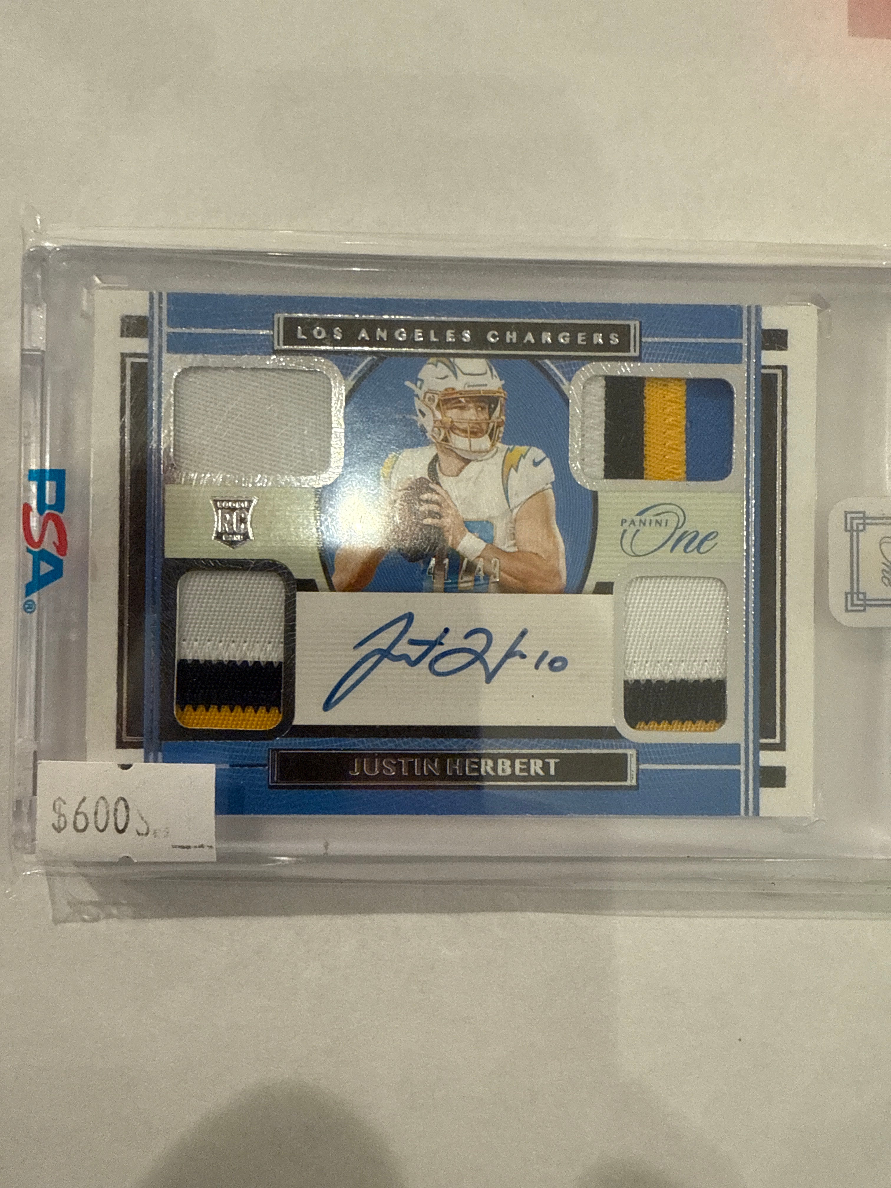 2020 One Justin Herbert RPA 41/49
