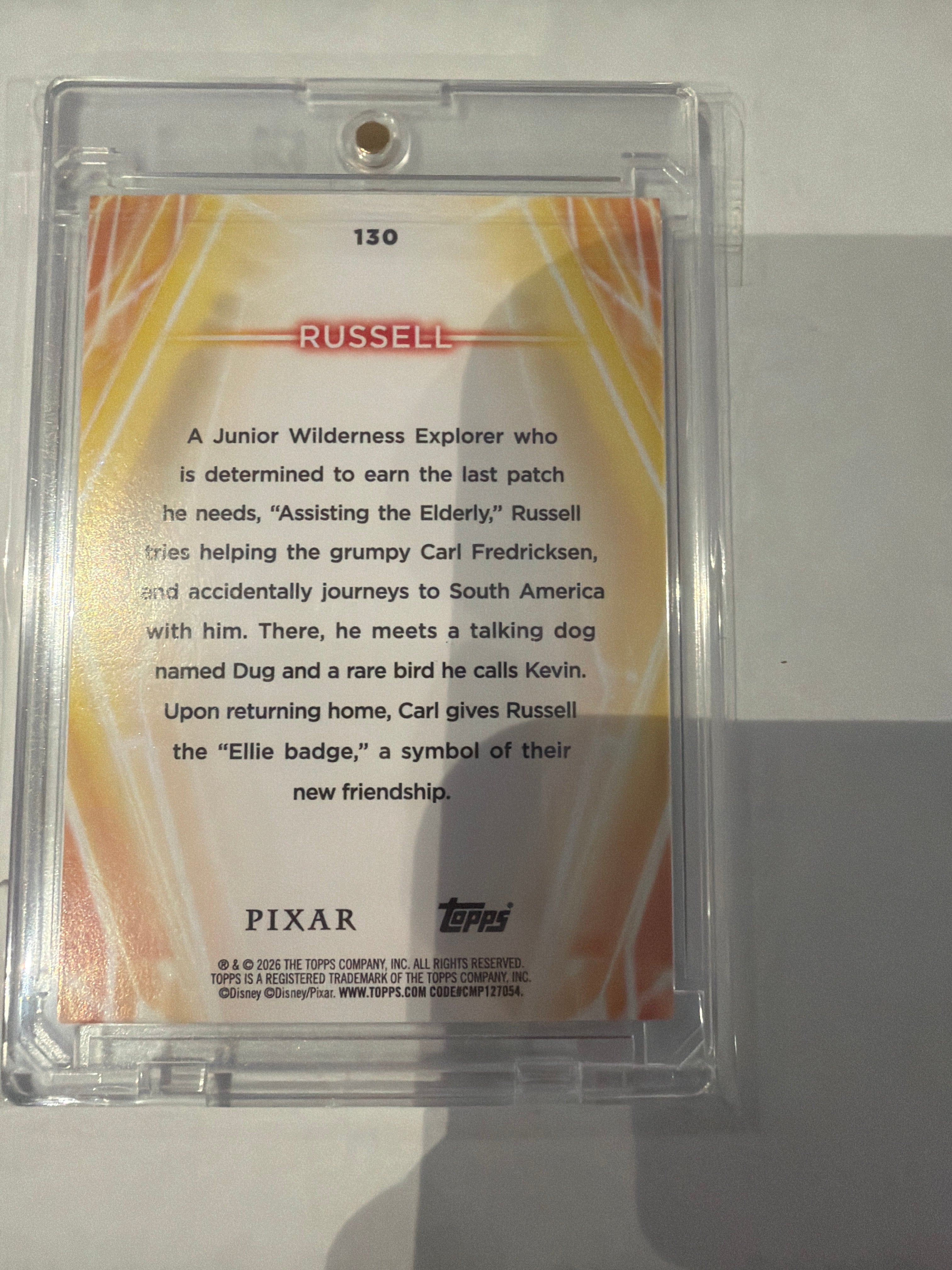 2026 Pixar Topps Russell 14/50