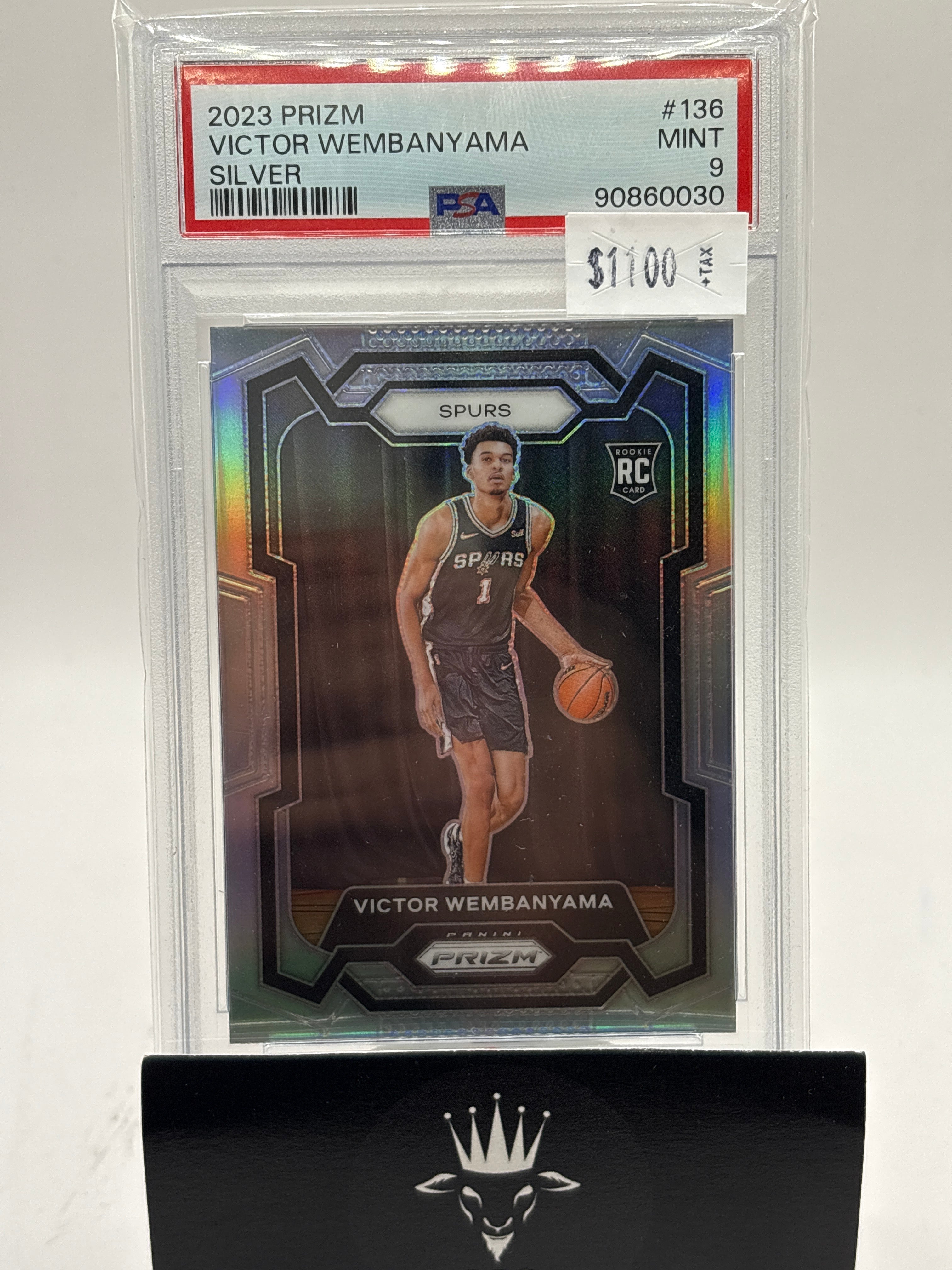 2023-24 Panini Prizm Victor Wembanyama #136 Silver Refractor PSA 9