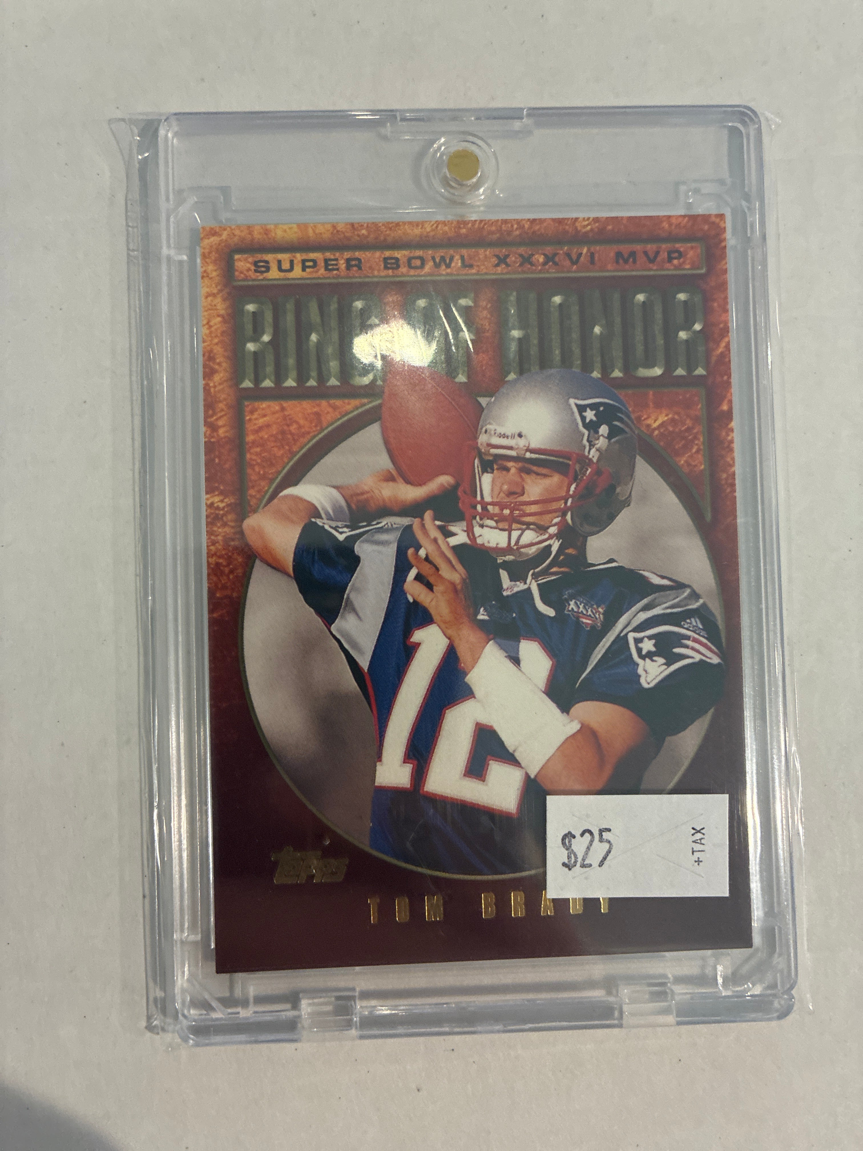 2002 Topps Ring of Honor Tom Brady