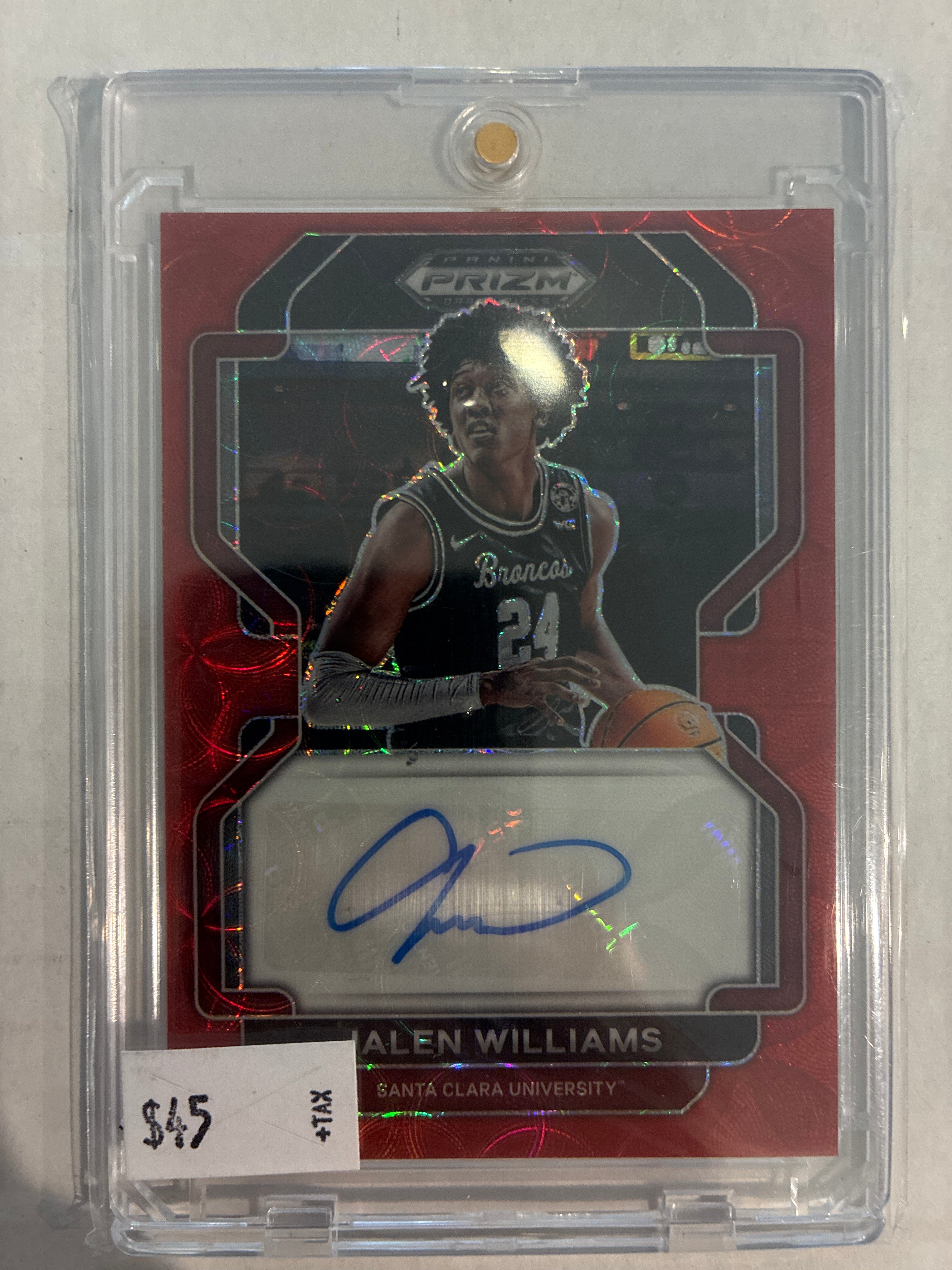 2022 Panini Prizm Draft Picks Kalen Williams Red Scope Auto 34/88