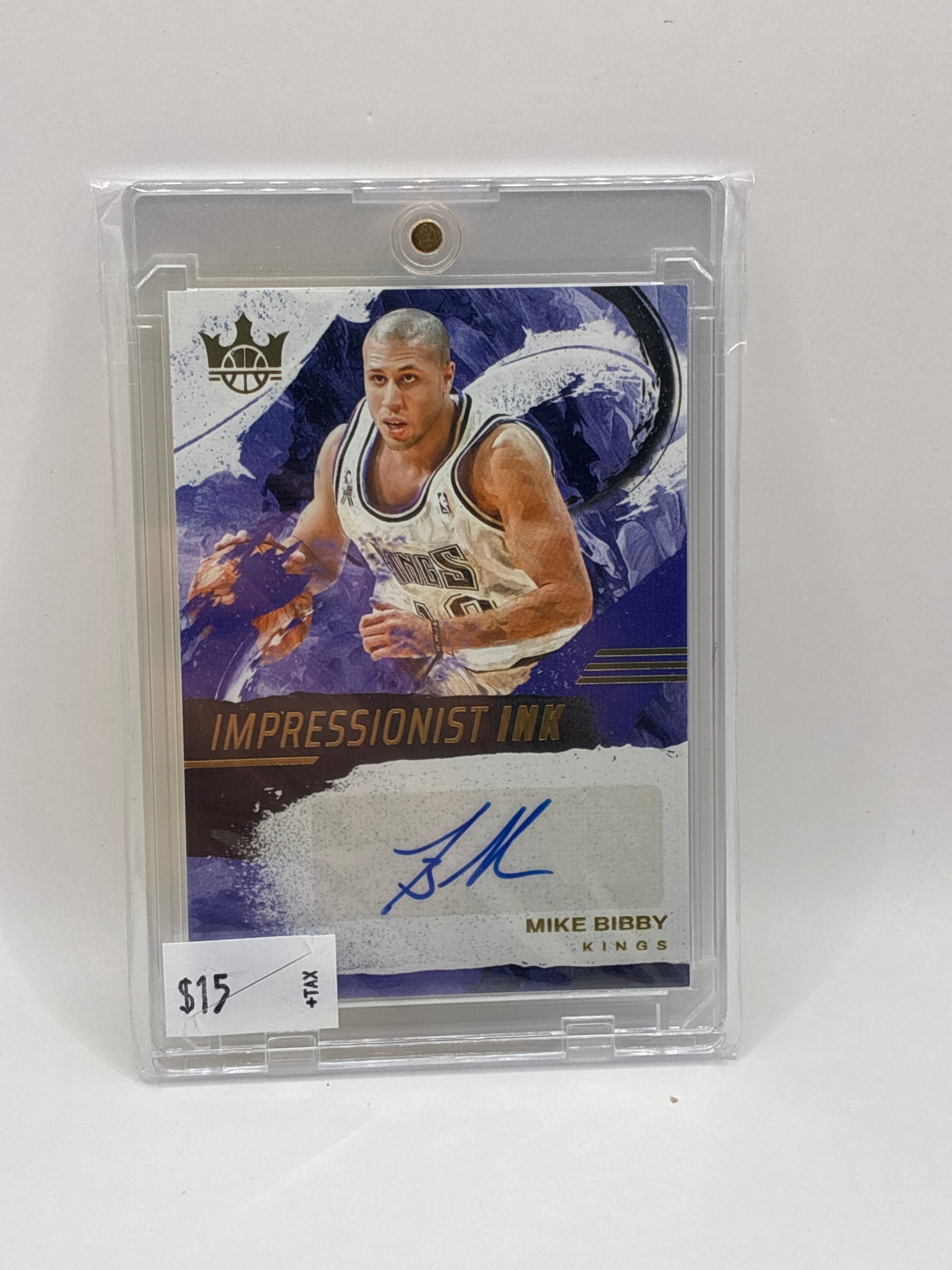 2025 Panini Court Kings Mike Bibby Impressionist Ink Autograph  63/99