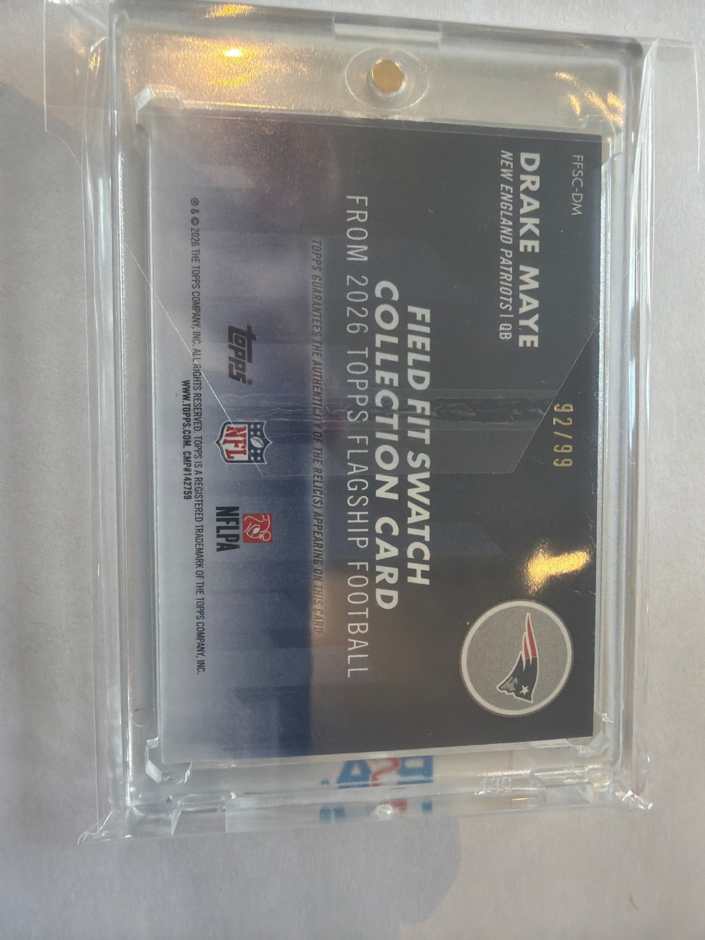 2026 field fit swatch Drake Maye patch