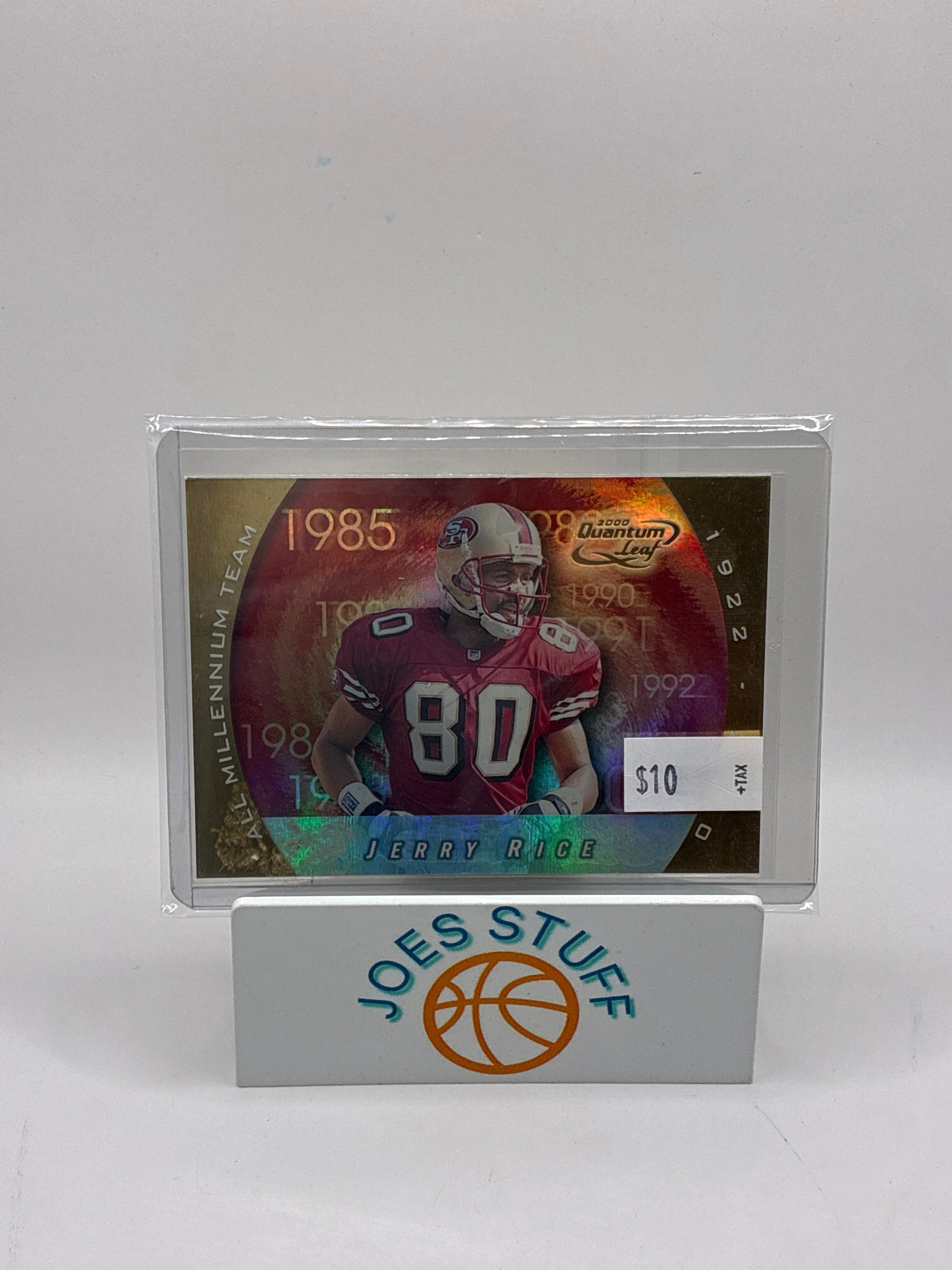 2000 Quantum Leaf All Millennium Team Jerry Rice #AMT-JR 0418/1000