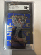 2023/24 panini select Victor Wembanyama blue retail SGC 10