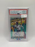 2024 Topps Chrome All-Etch Rookie Rush Autographs Caleb Williams #RRA-CW Aqua Refractor 091/199 PSA 10 Auto 10
