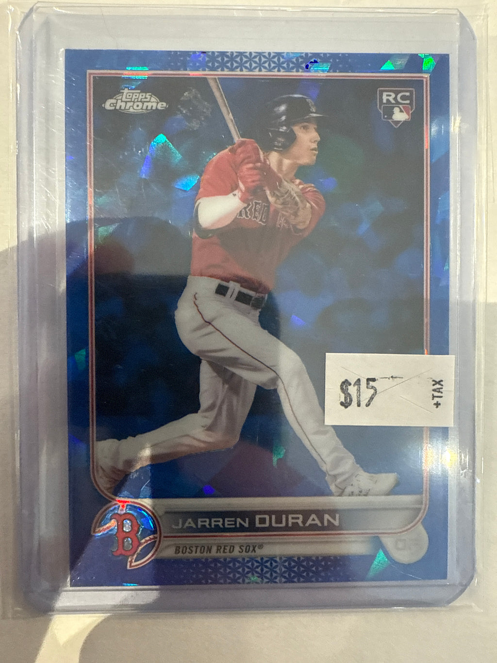 2022 Topps Chrome Jarren Duran Blue Sapphire