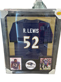 Ray Lewis Autographed Framed Jersey