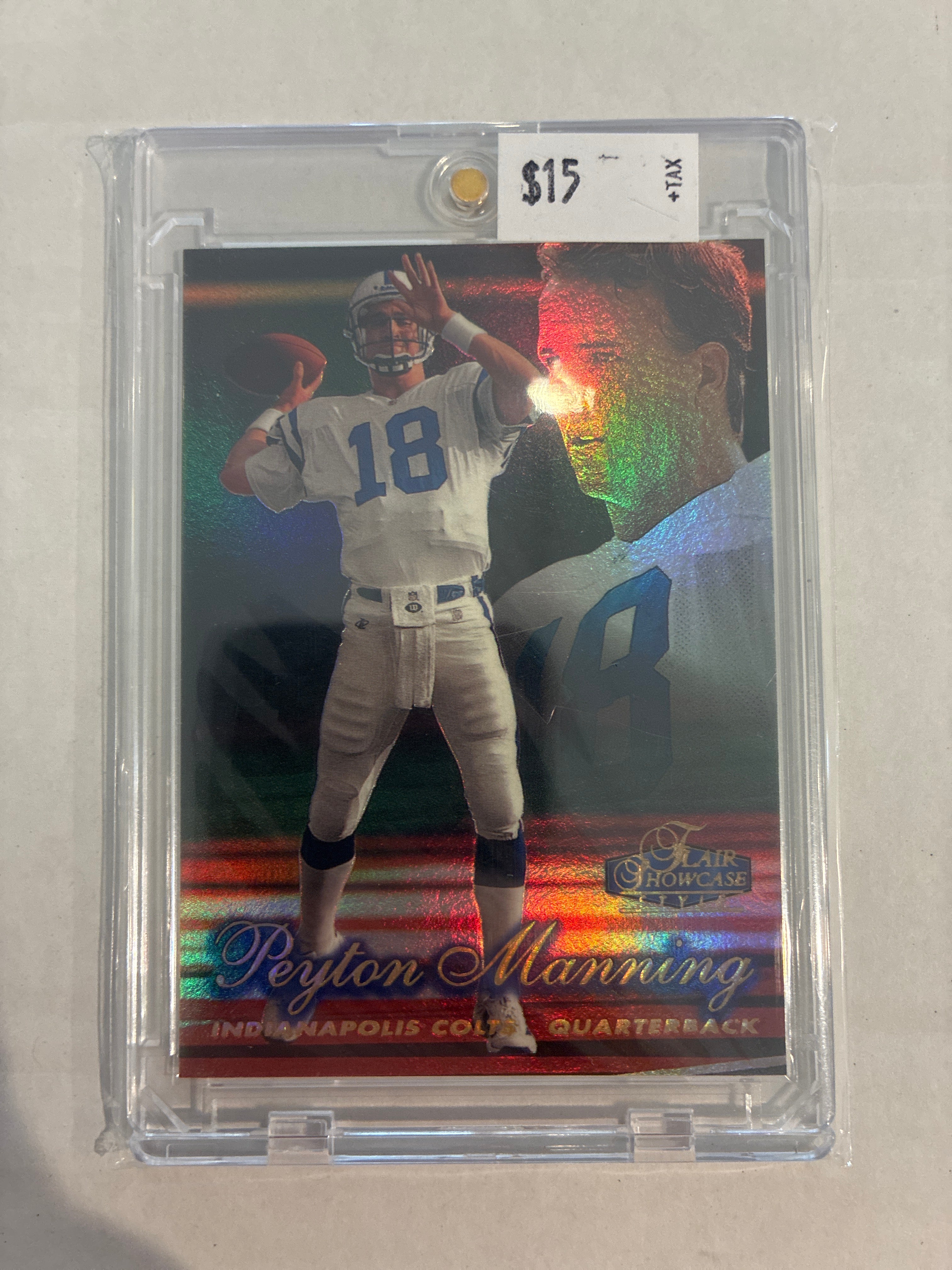1998 Fleer Showstopper Peyton Manning Flair Showcase Style