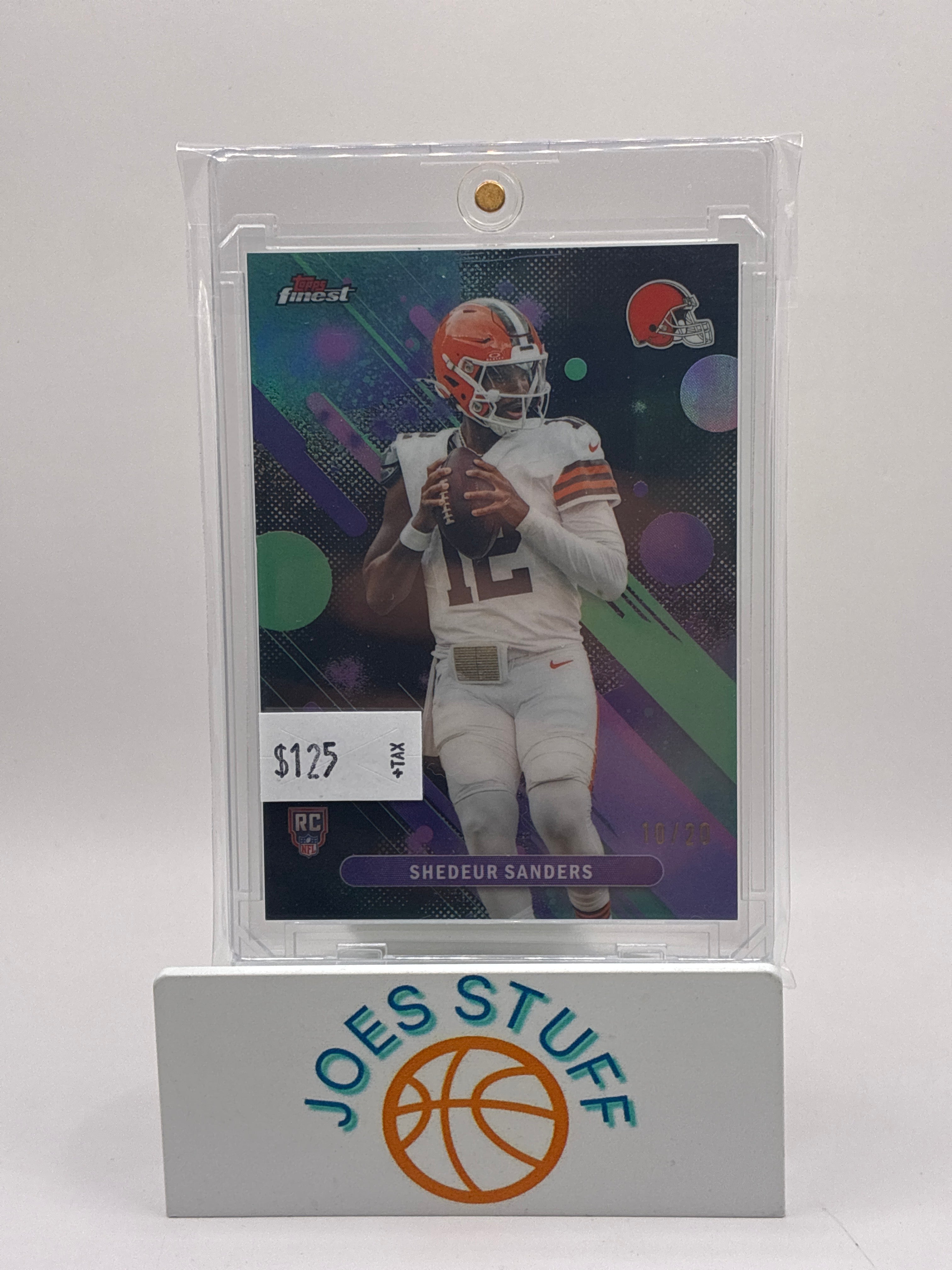 2025 Topps Finest Shedeur Sanders Black Common 10/20