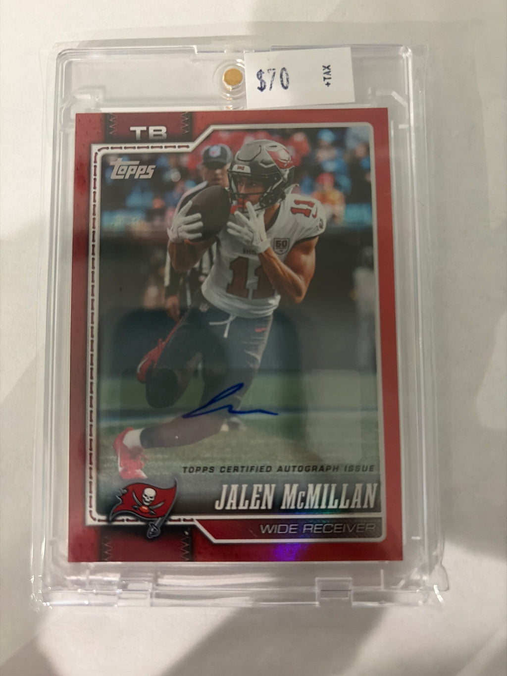 2026 Topps Flagship Jalen McMillan Autograph 2/5