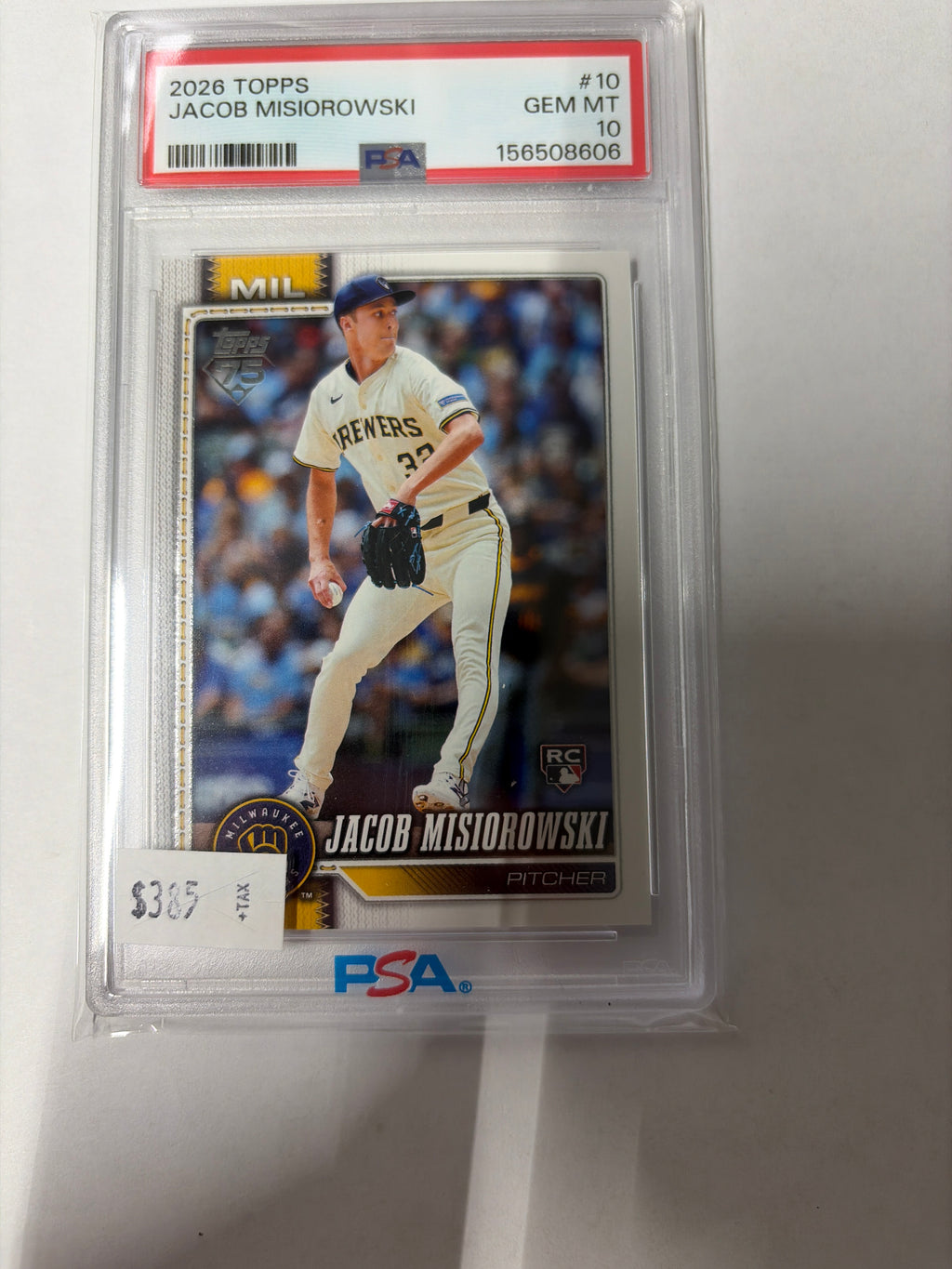 2026 Topps Jacob misiorowski PSA10