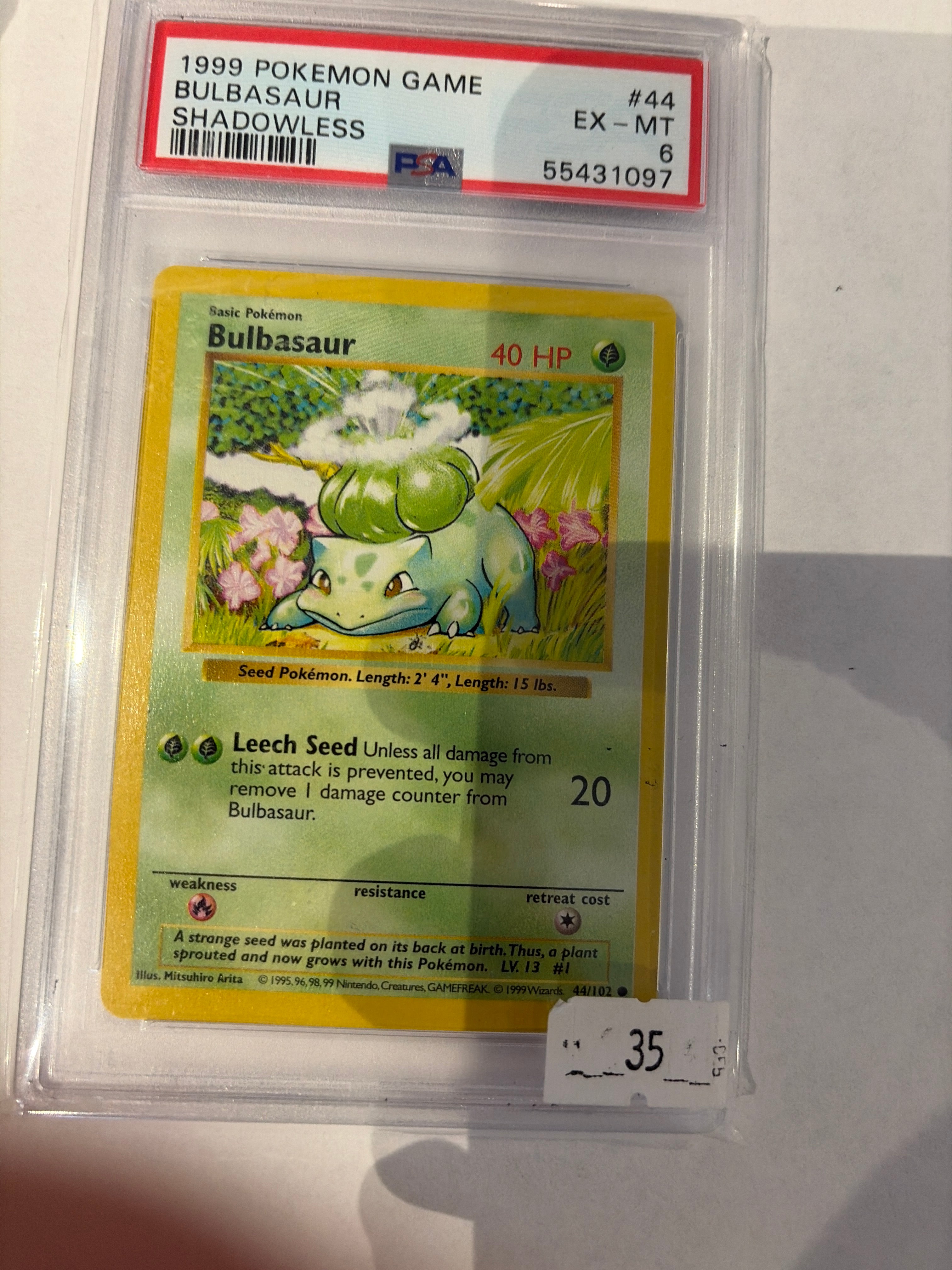 Bulbasaur PSA 9 44/102
