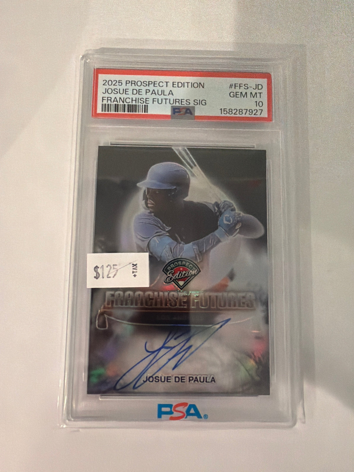 2025 Prospect Edition Franchise Futures Signature Josue De Paula