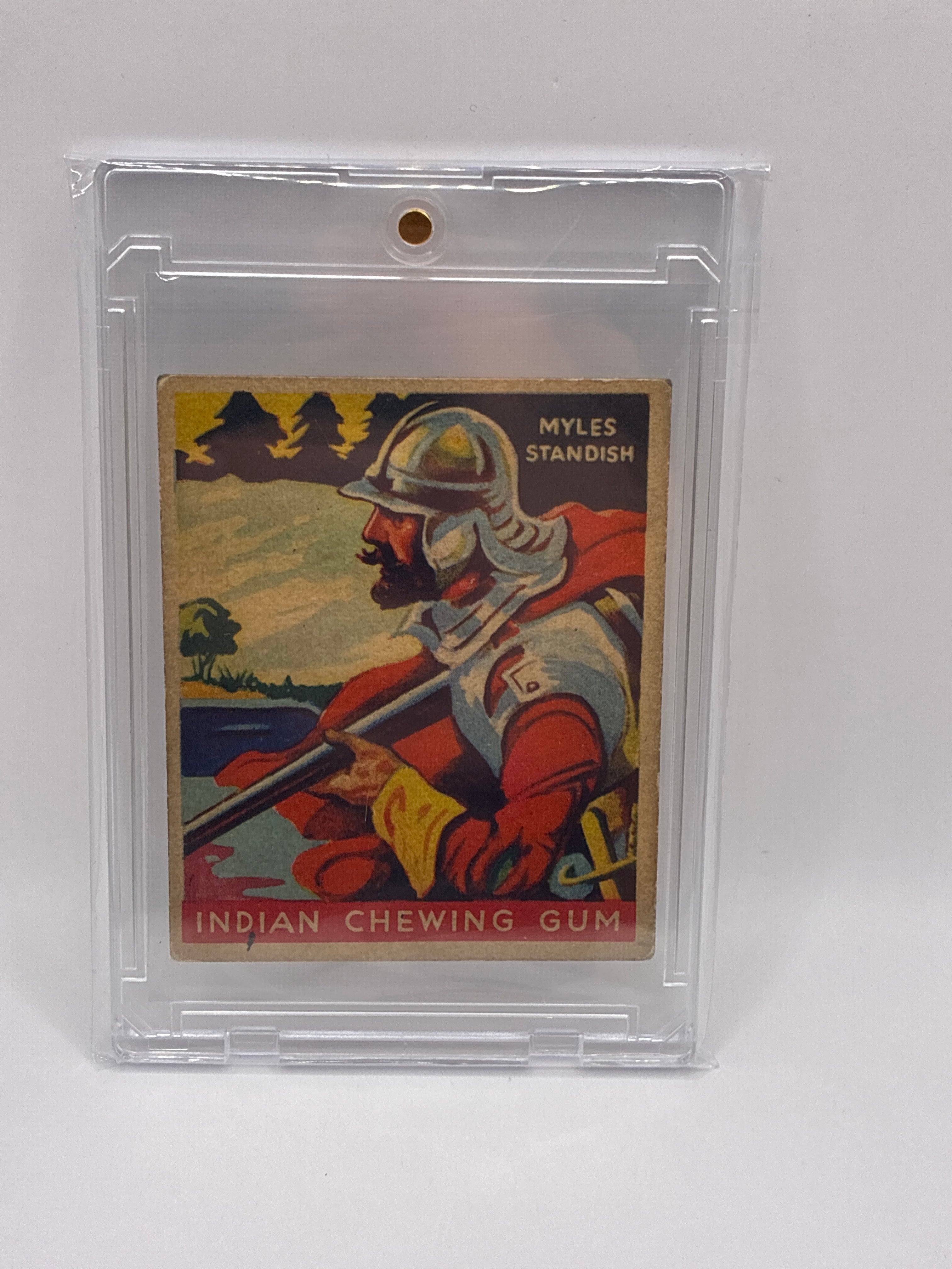 Myles Standish Indian Chewing Gum Card