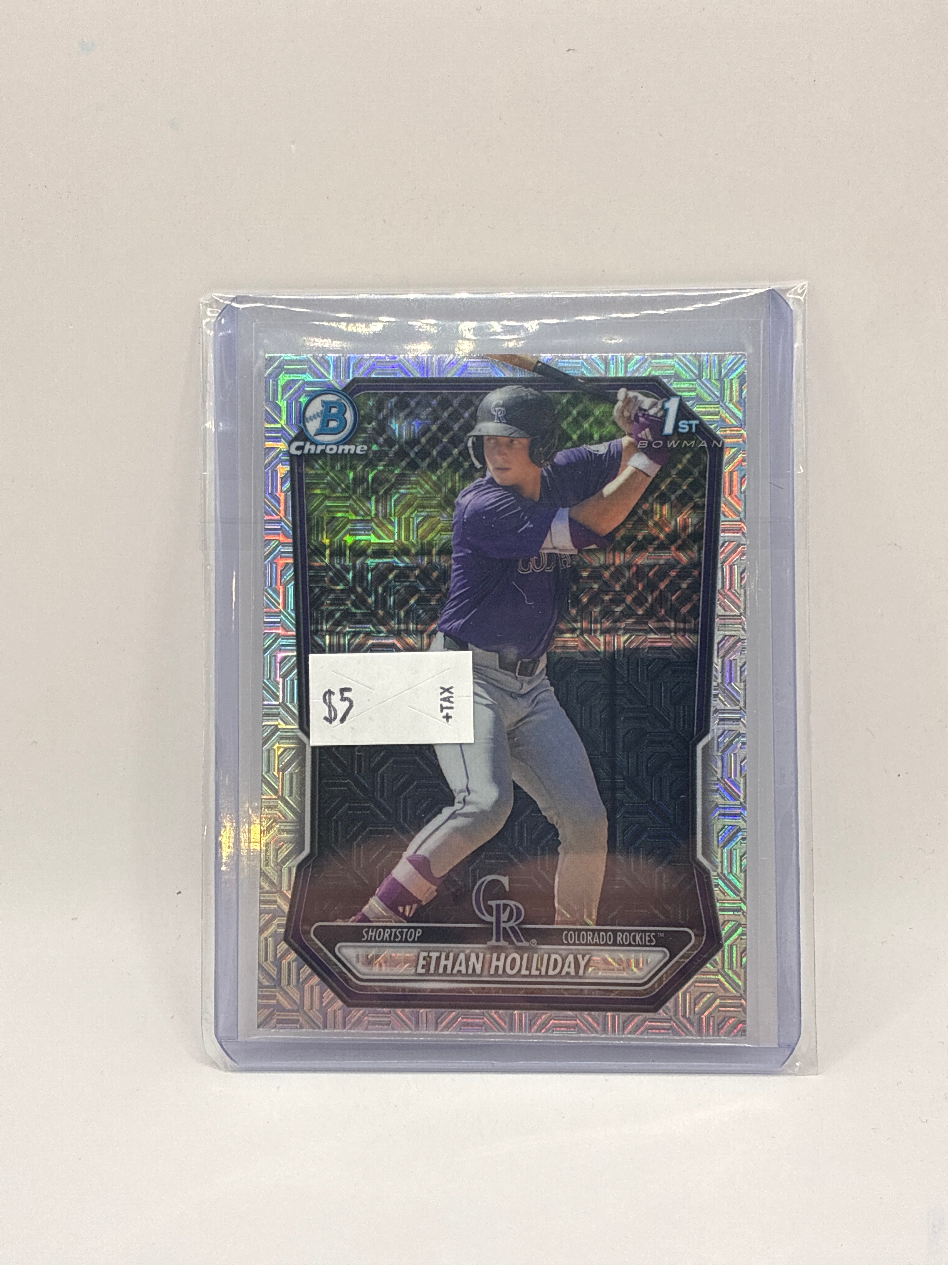 2026 Topps Bowman Chrome 1st Ethan Holliday BCP-1 Mojo Refractor