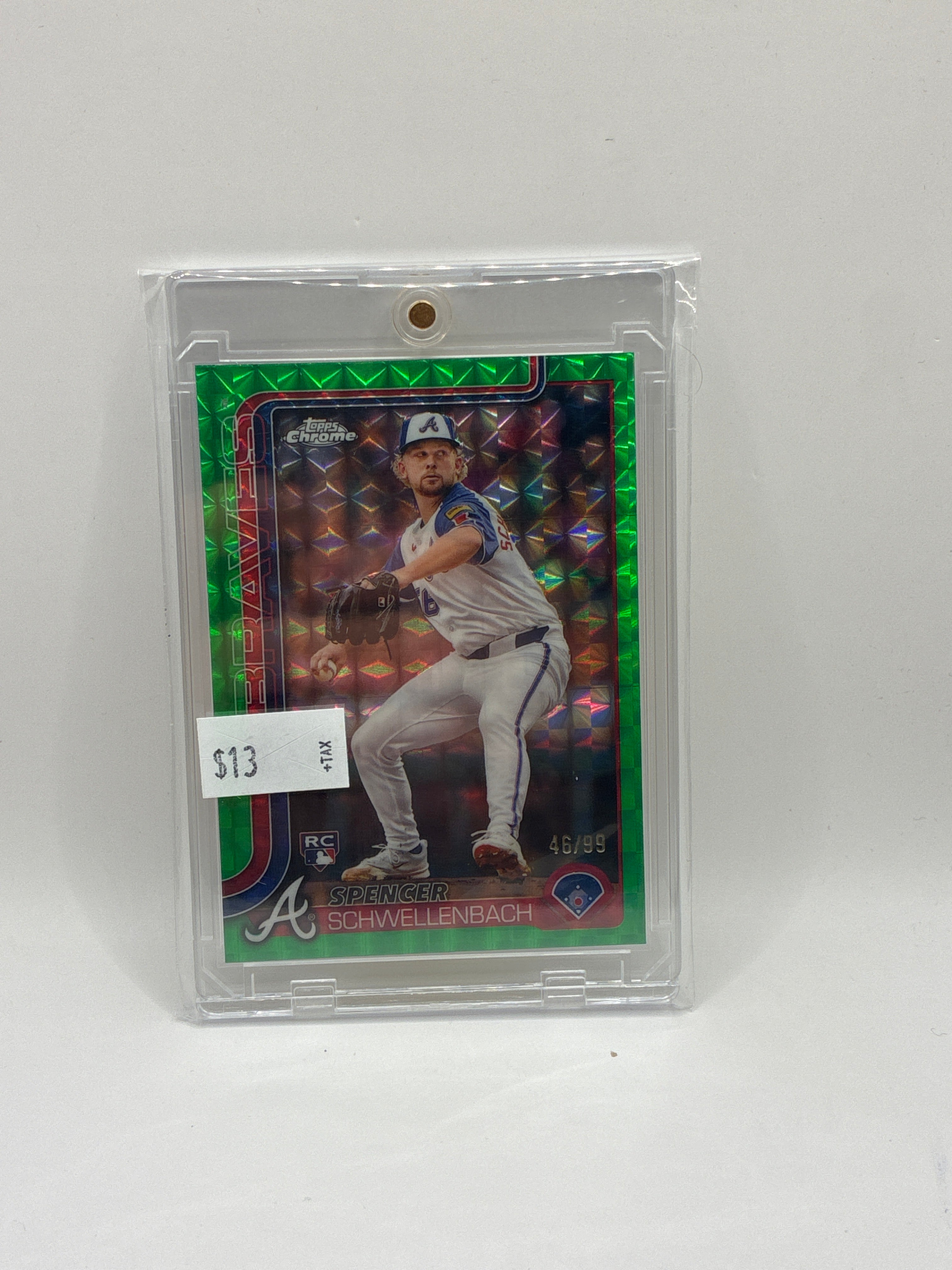 2025 Topps Chrome Spencer Schwellenbach Green Refractor 46/99