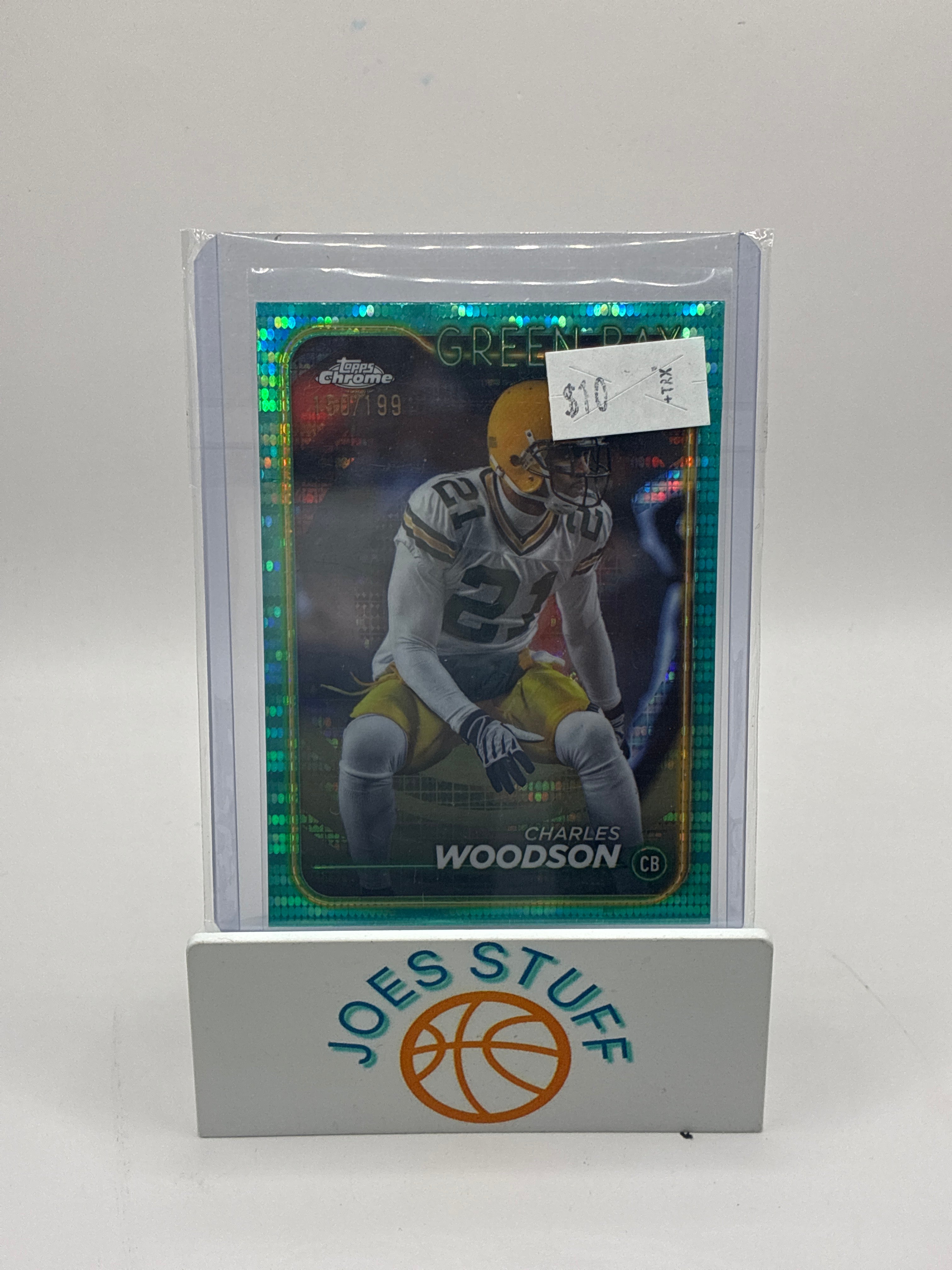 2024 Topps Chrome Charles Woodson #72 Aqua Sonar Refractor 150/199