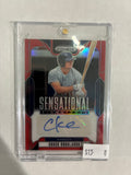 2025 Panini Sensational Signatures Chuck Knoblauch Red Prizm 31/99