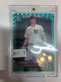 2025 Bowman Chrome Prospects Cam Schlittler #BCP-166 Aqua Geometric Refractor 076/125